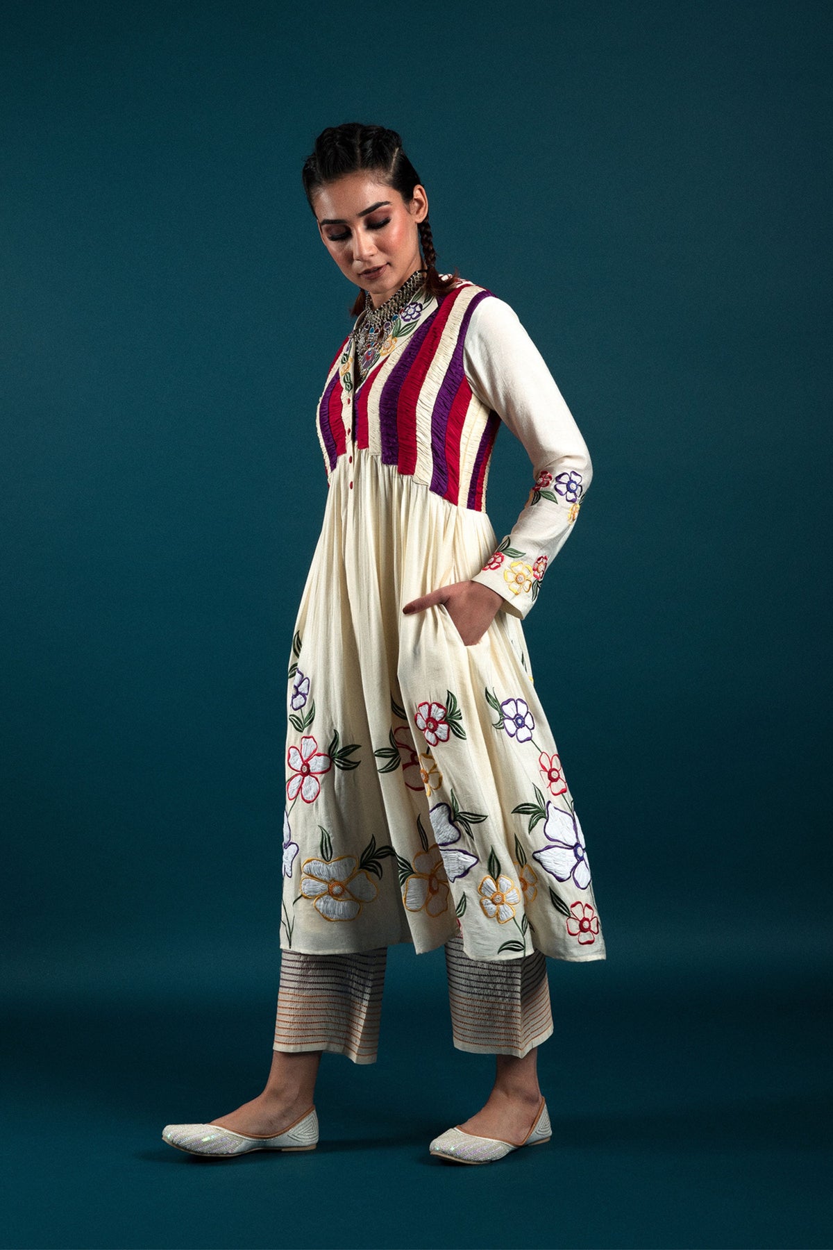 3d Embroidered Tunic