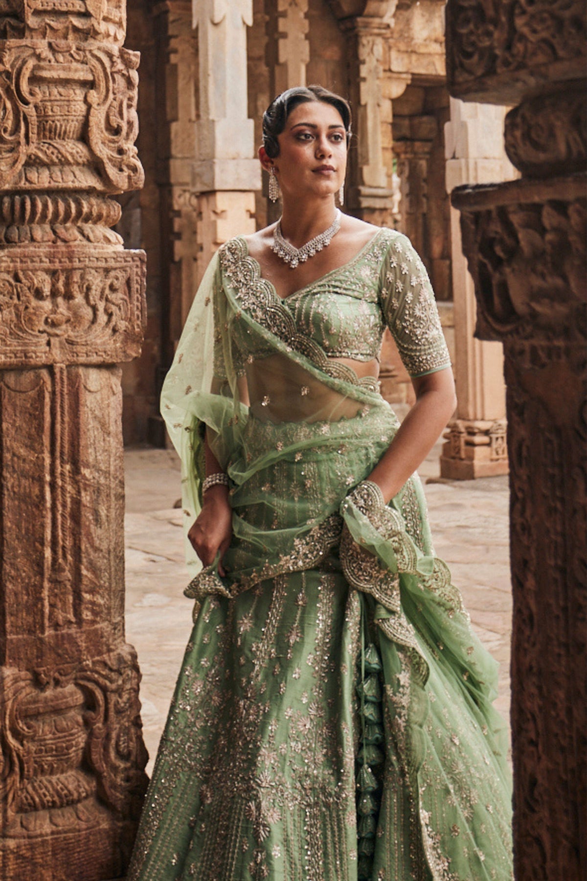 Pistacia Bridal Lehenga Set