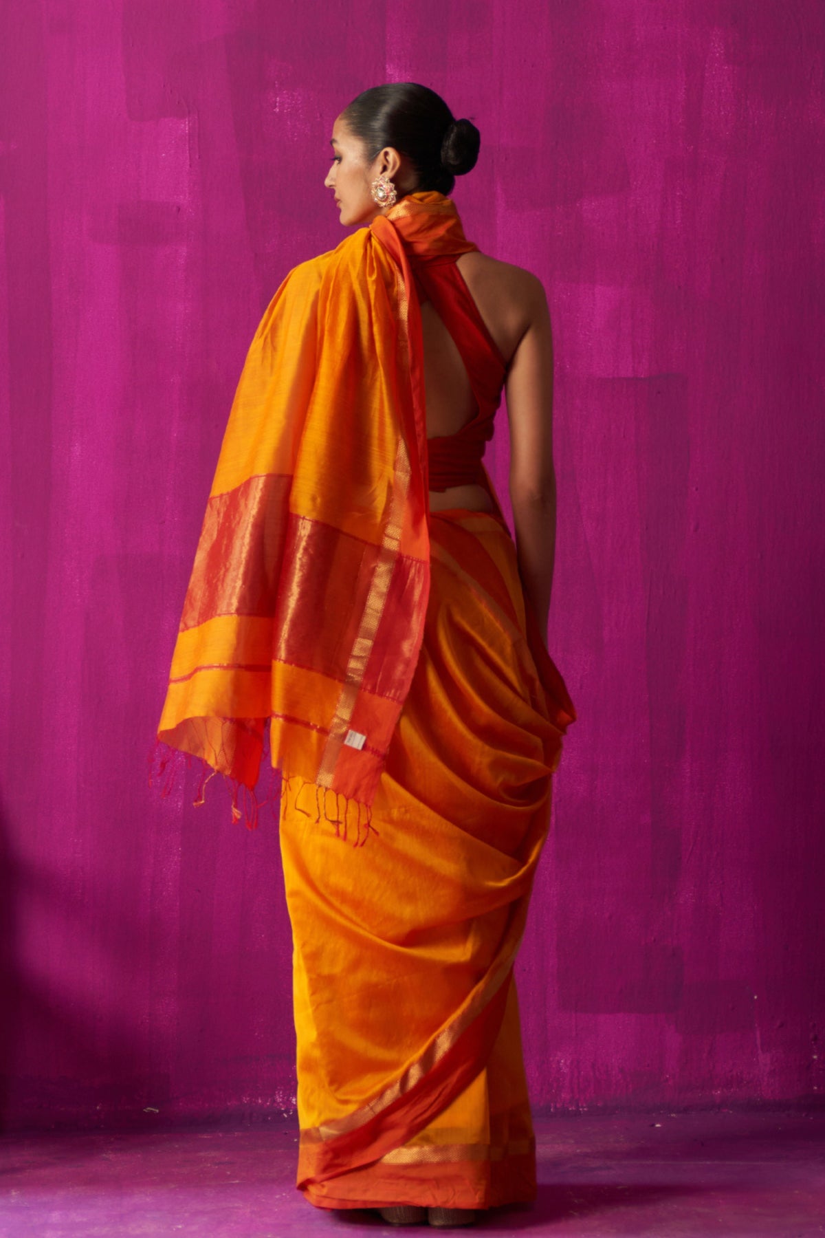 Uma Orange Saree