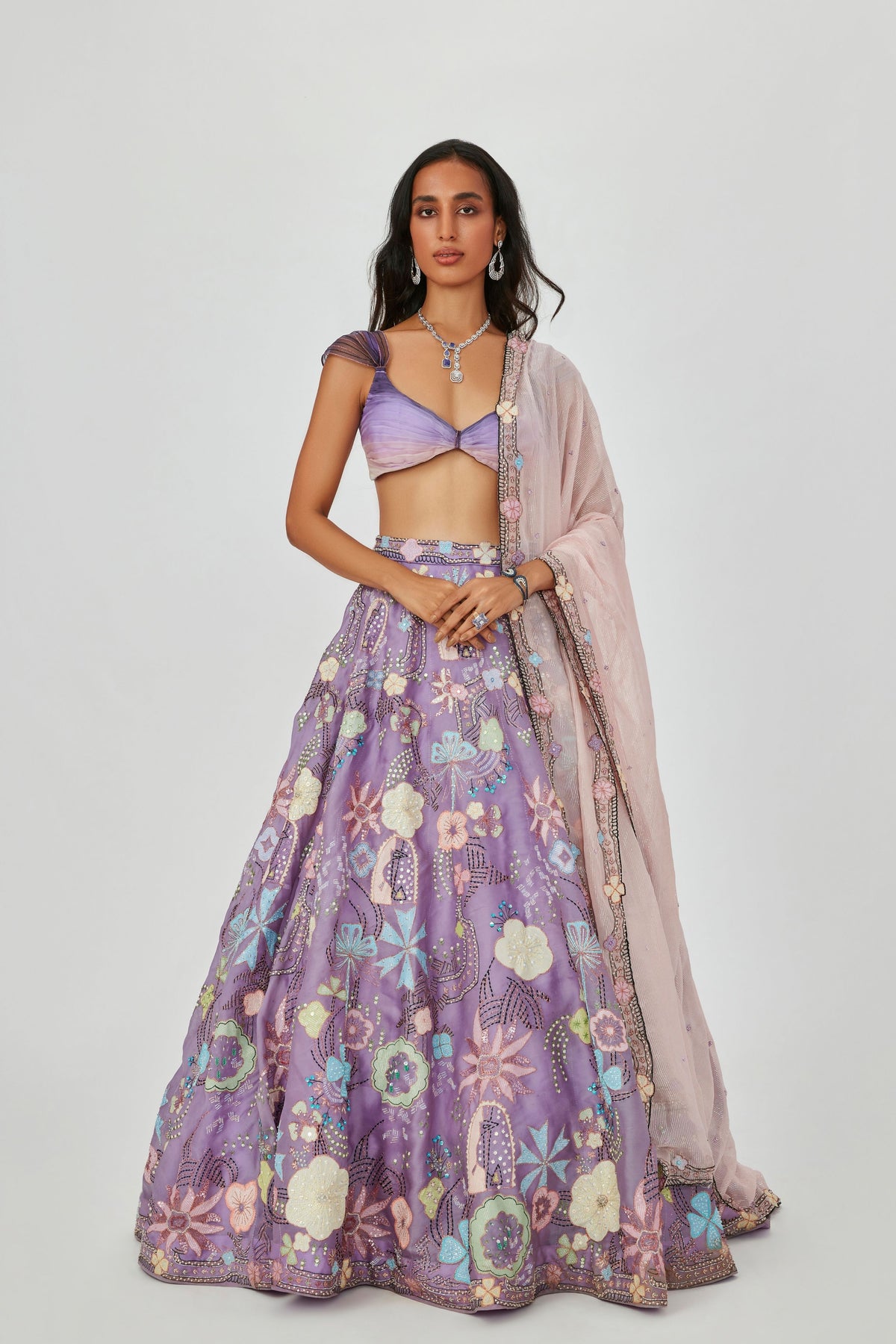 Amethyst Darya Lehenga