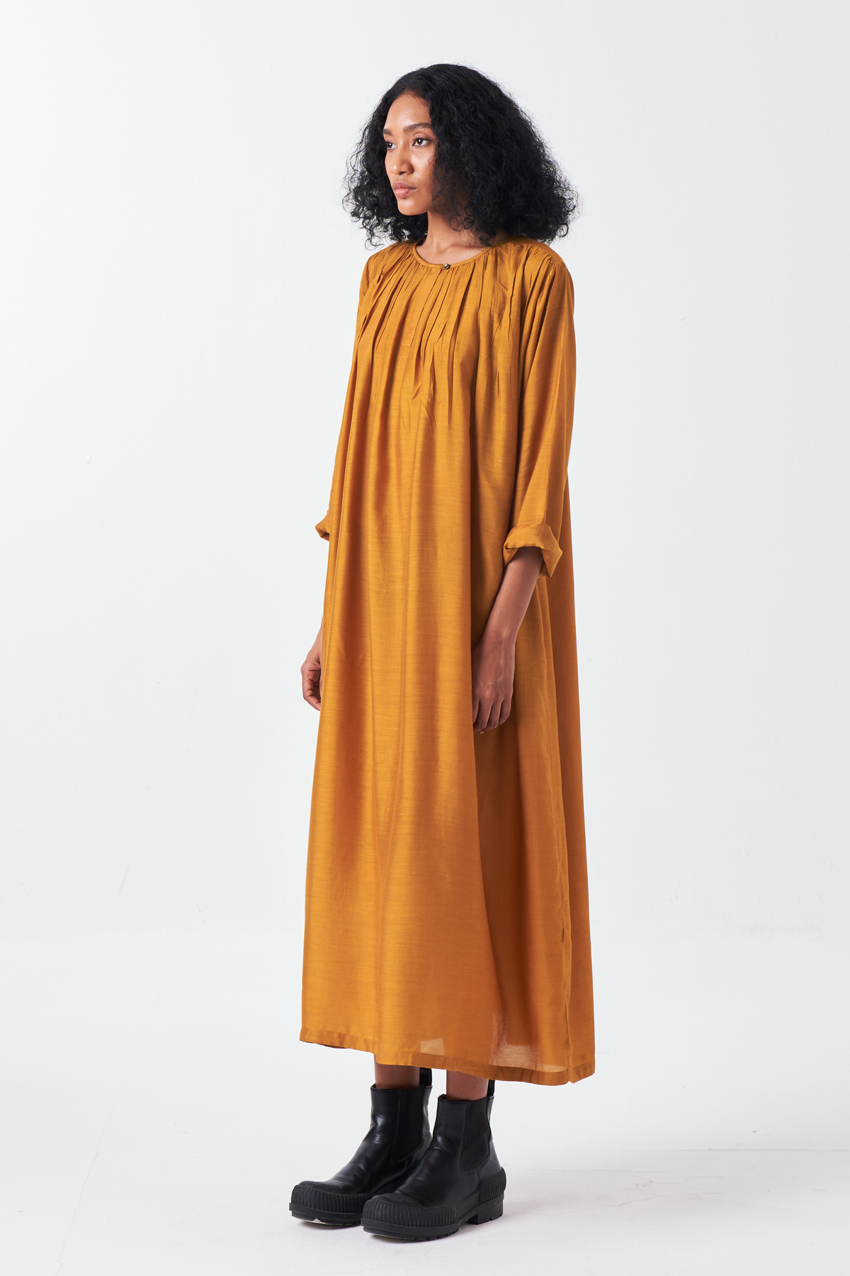 Gather Neck Dress