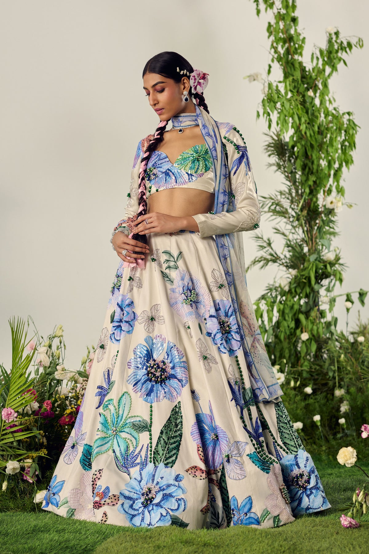 A Blooming Summer Vibe Lehenga