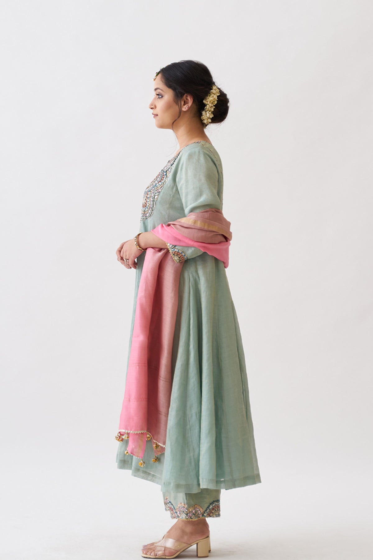 Mint Green Esemble Kurta Set