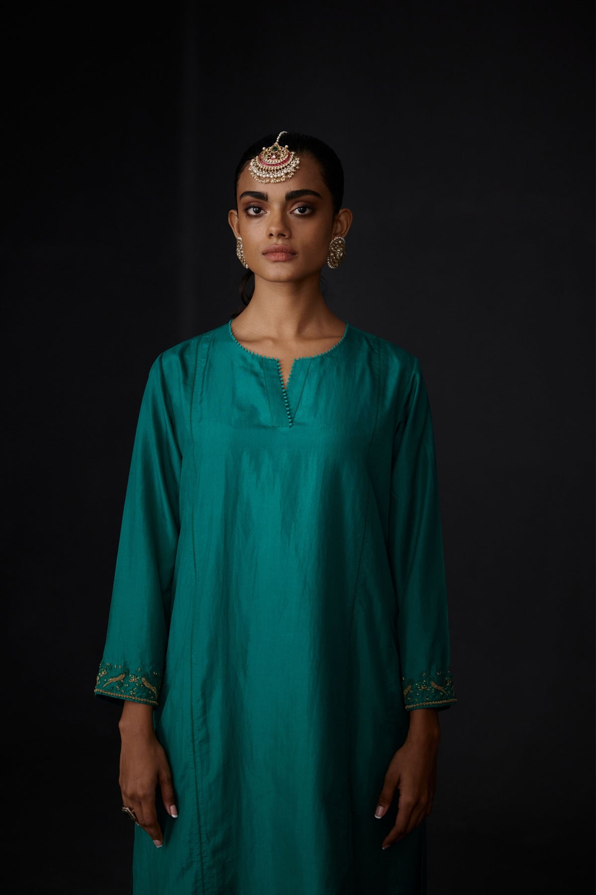 Embroidered Tunic With Trouser