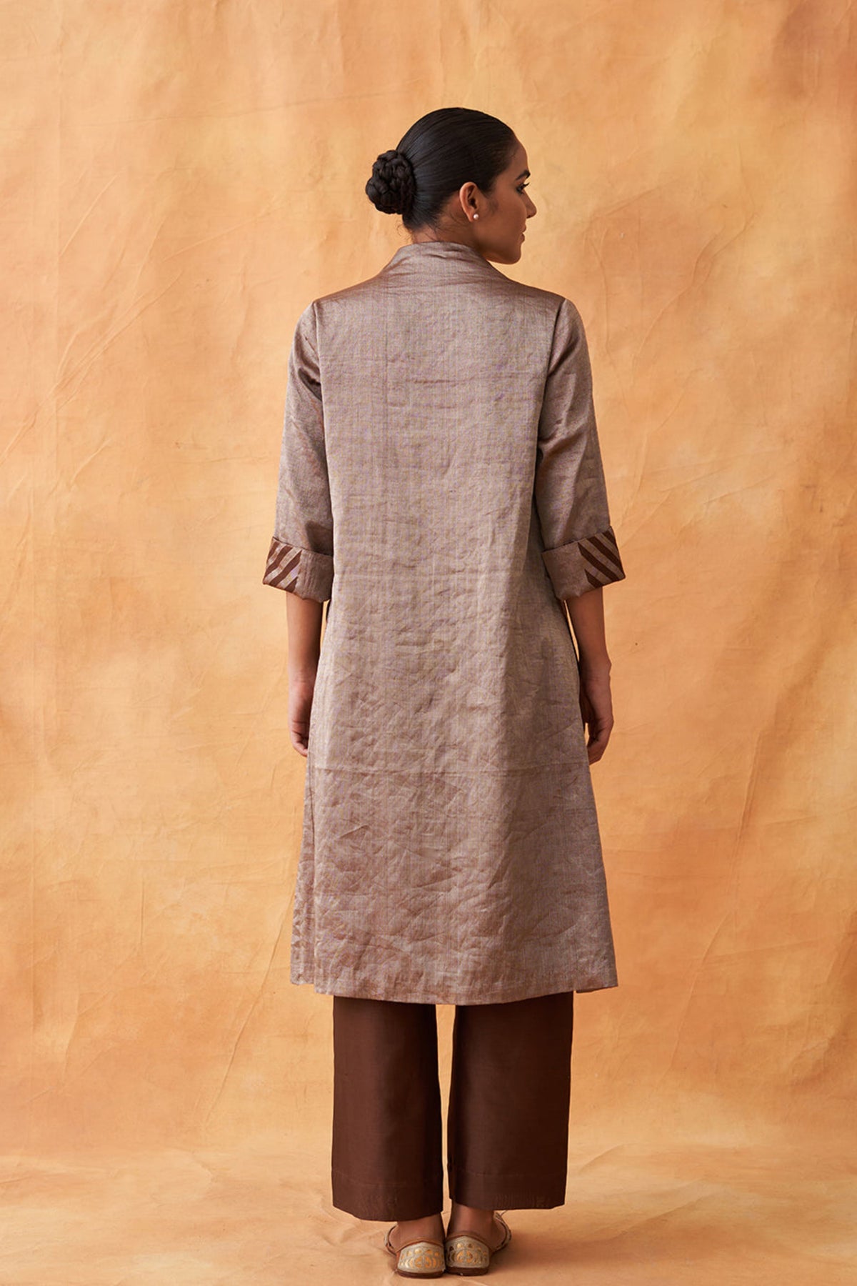 Silver Brown Kurta