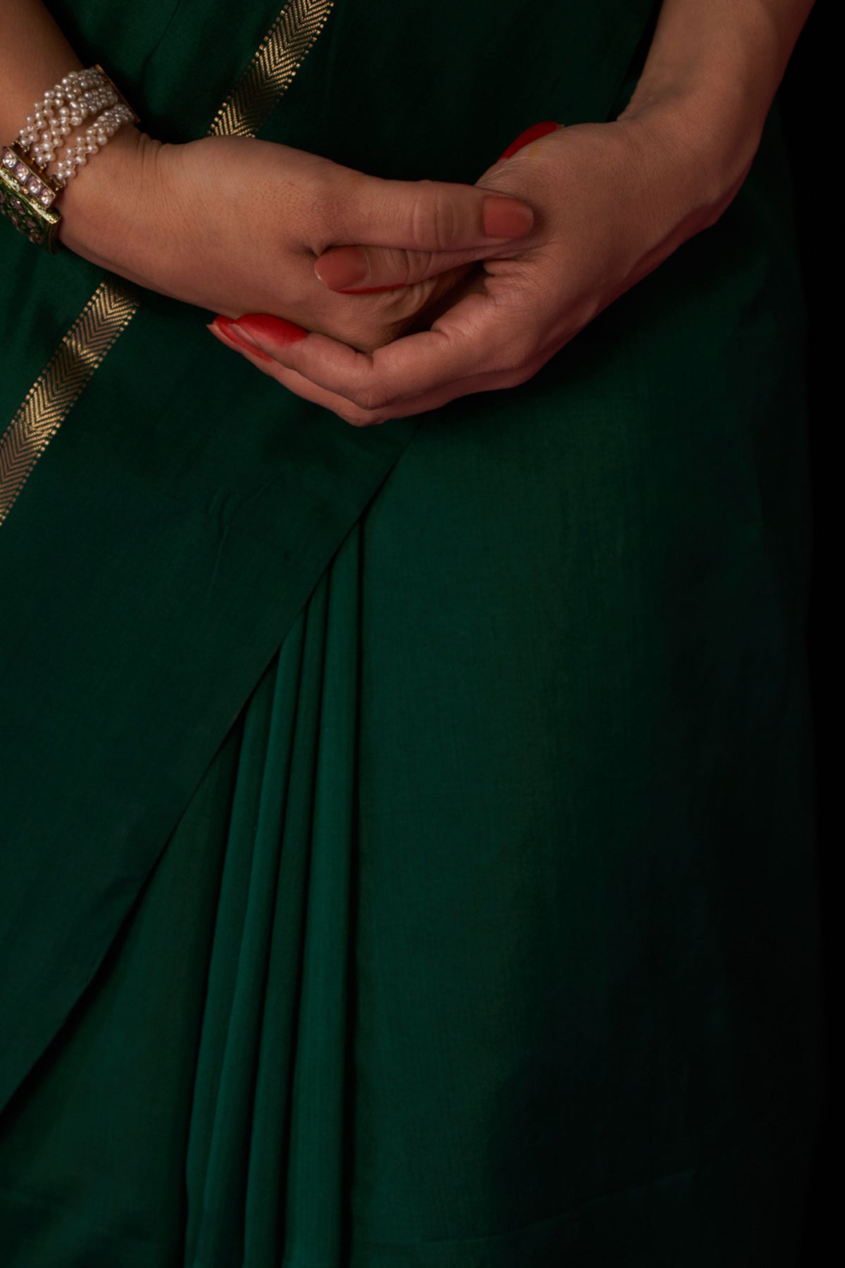 Heena Green Saree