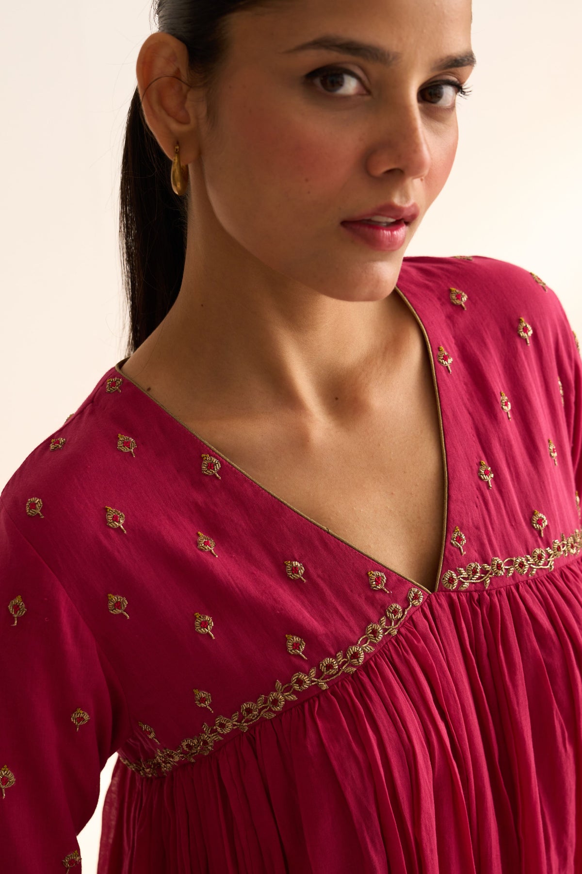 Jaina Rani Pink Kurta Set