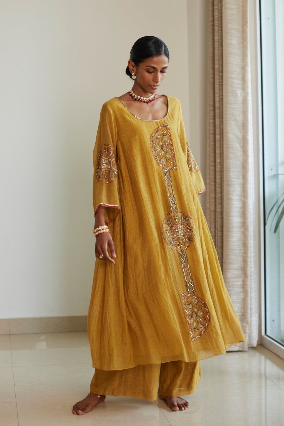 Yellow Shashi Kurta Set