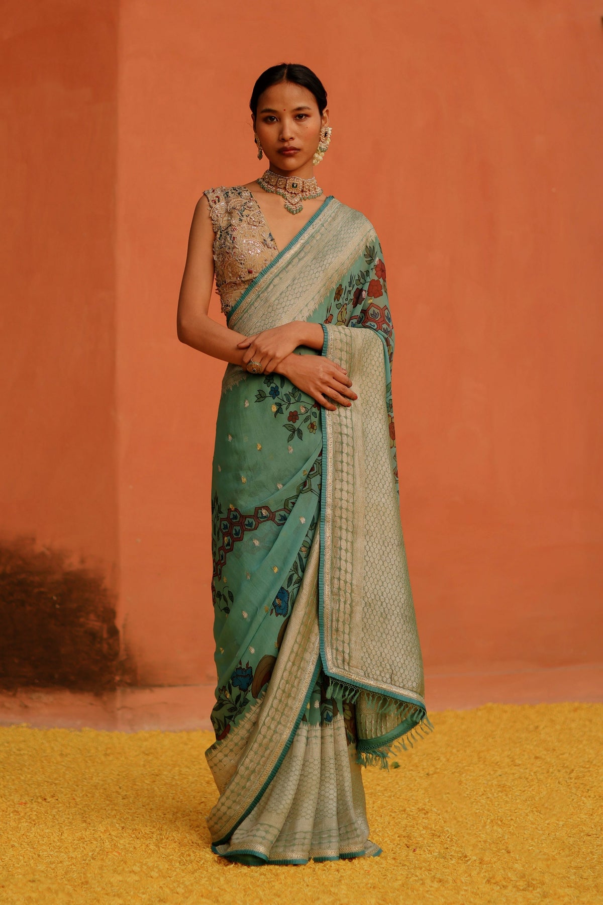 Aqua Kalam Saree