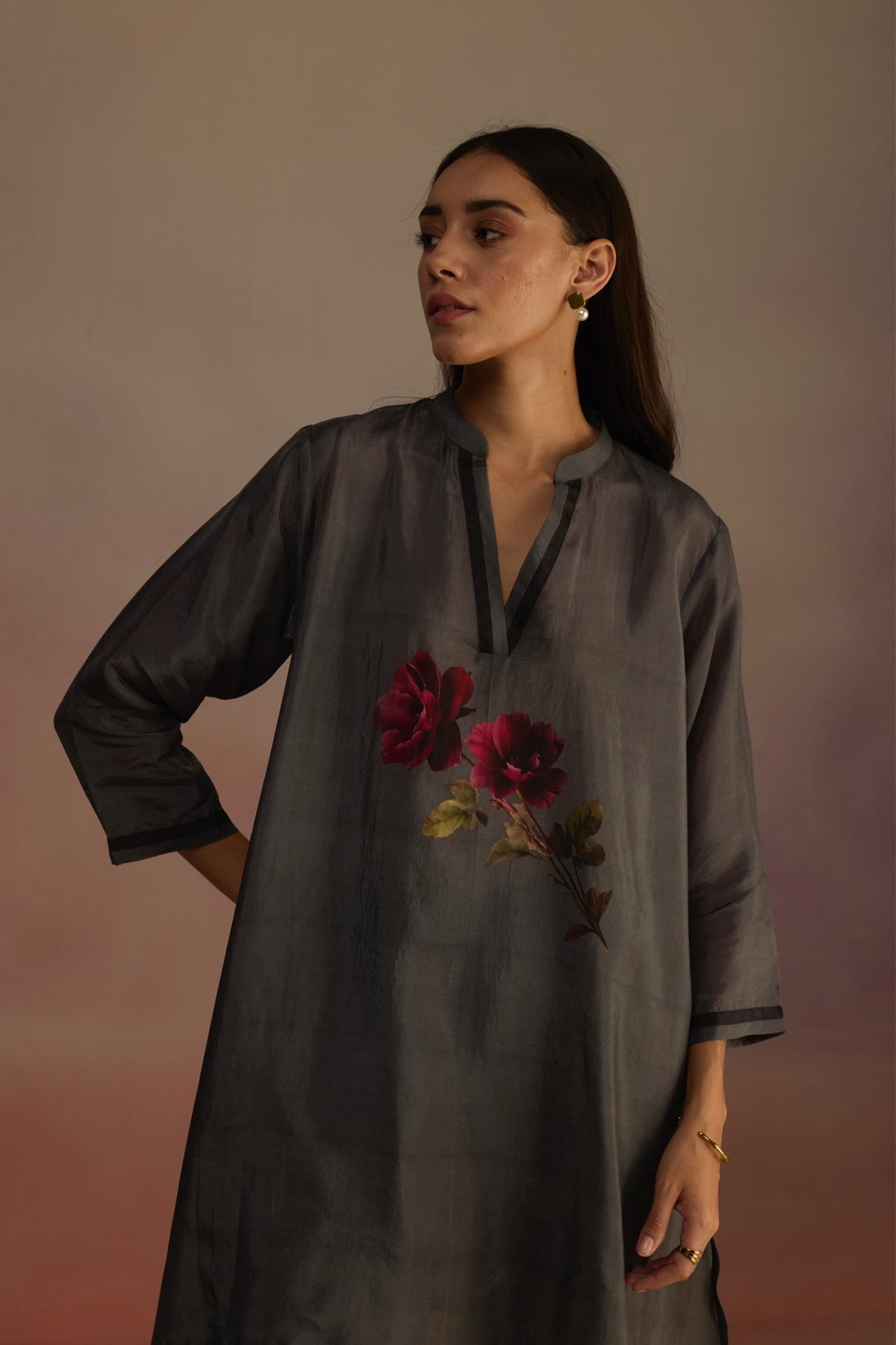 Wallflower Silver Kurta