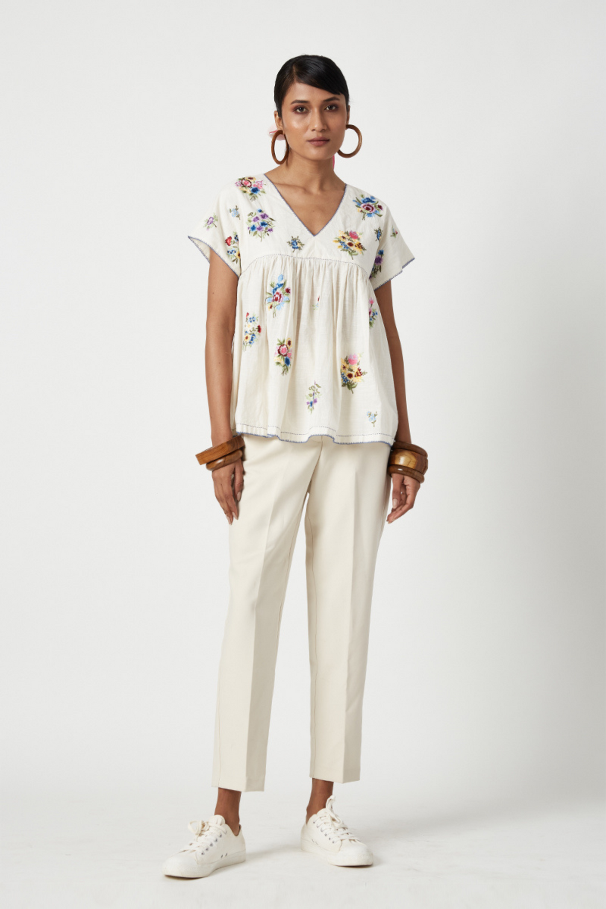 Crathes Embroidered Top