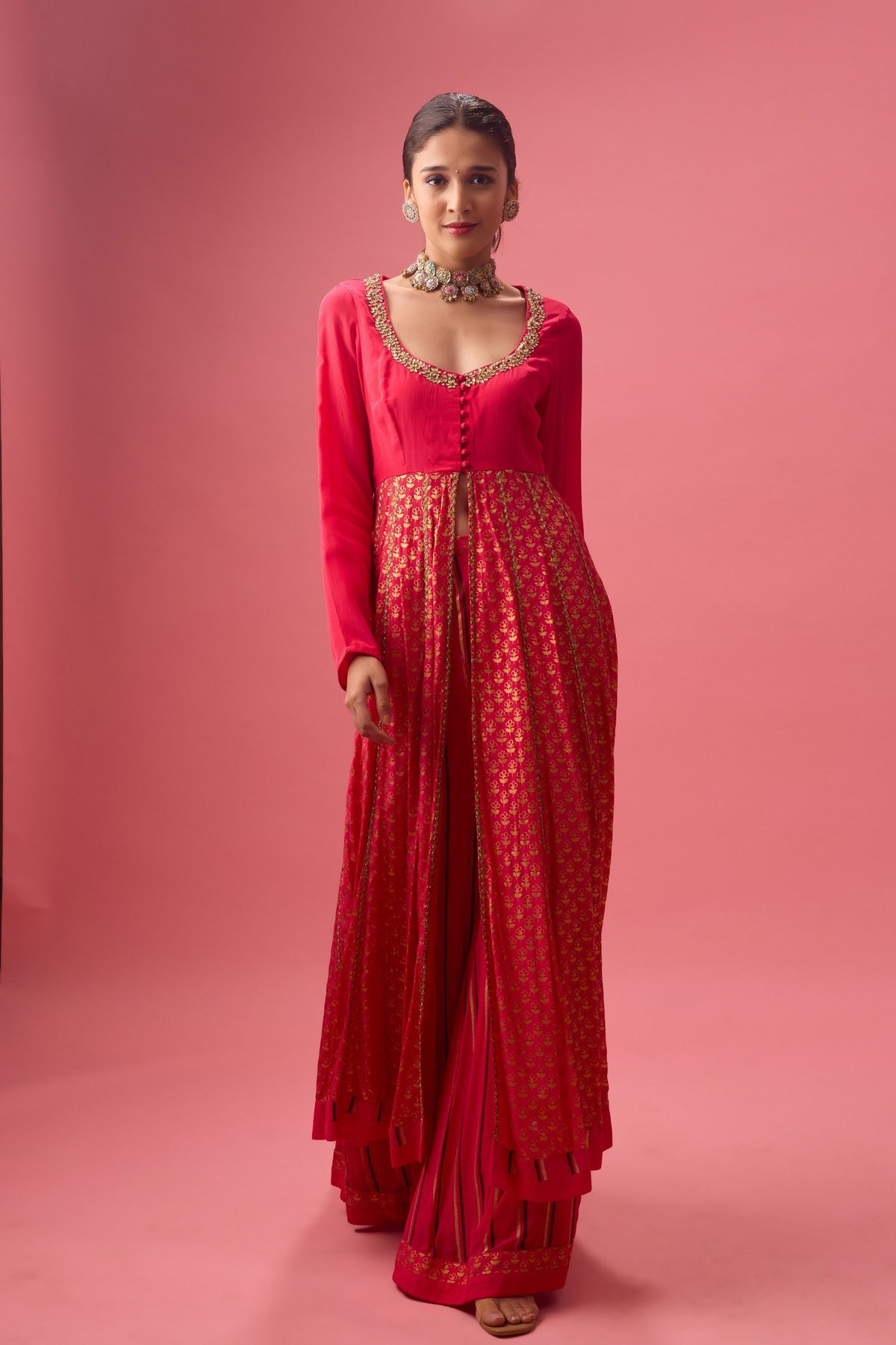 Rani Pink  Kurta Set