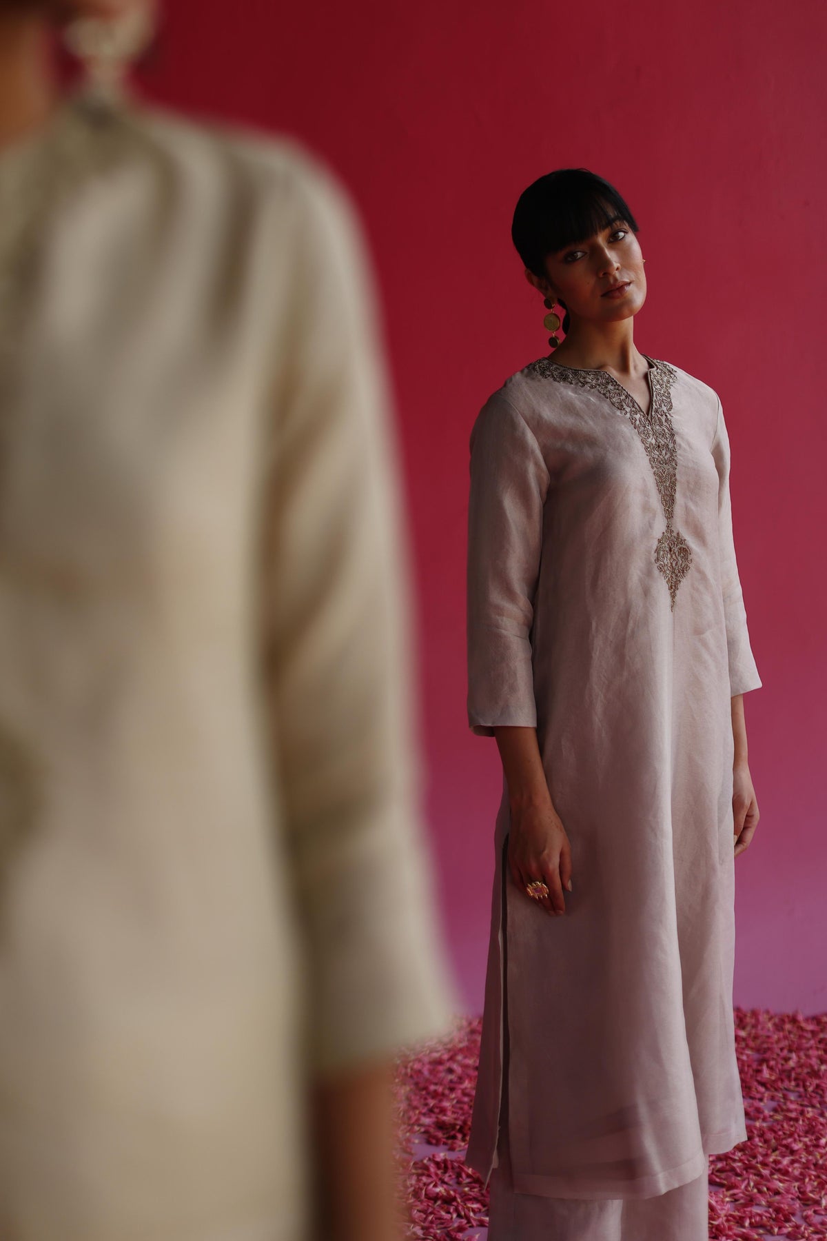 Kaljo Grey Kurta