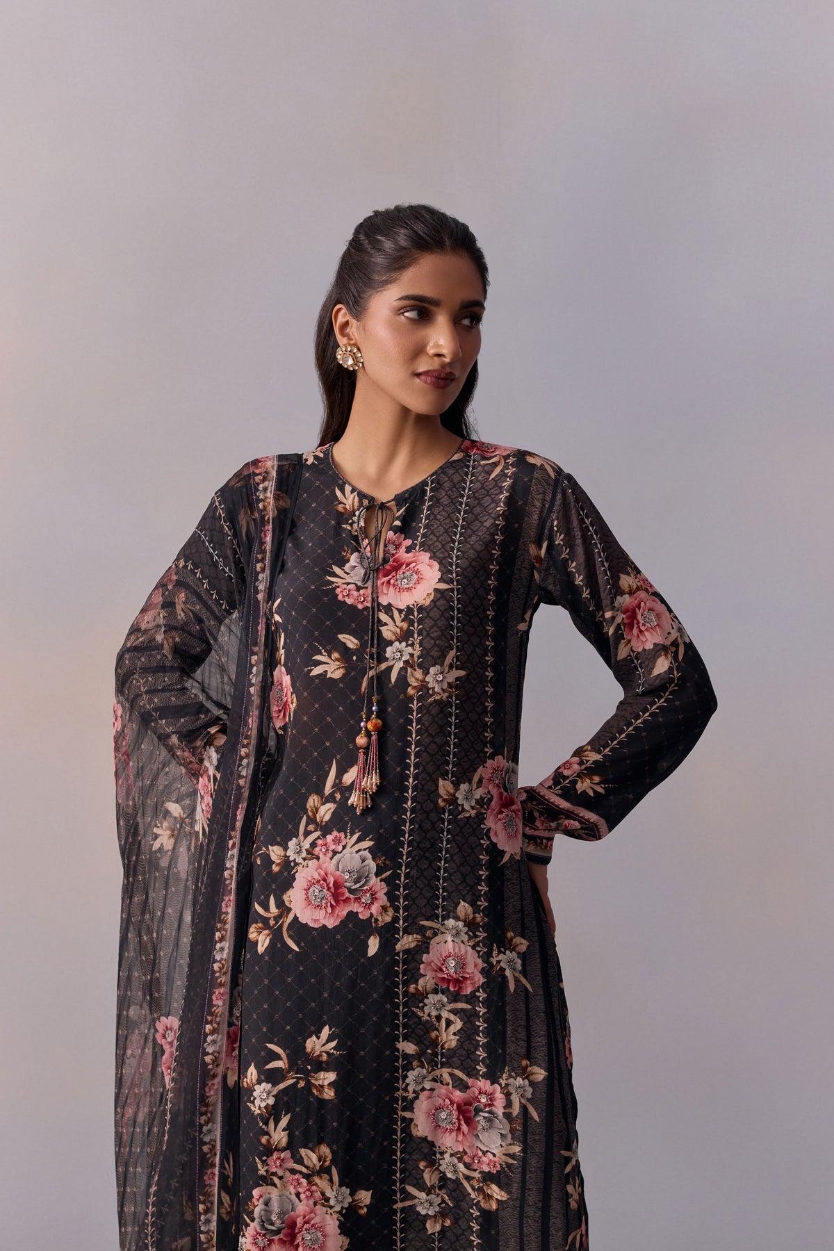 Black Sarah Kurta Set