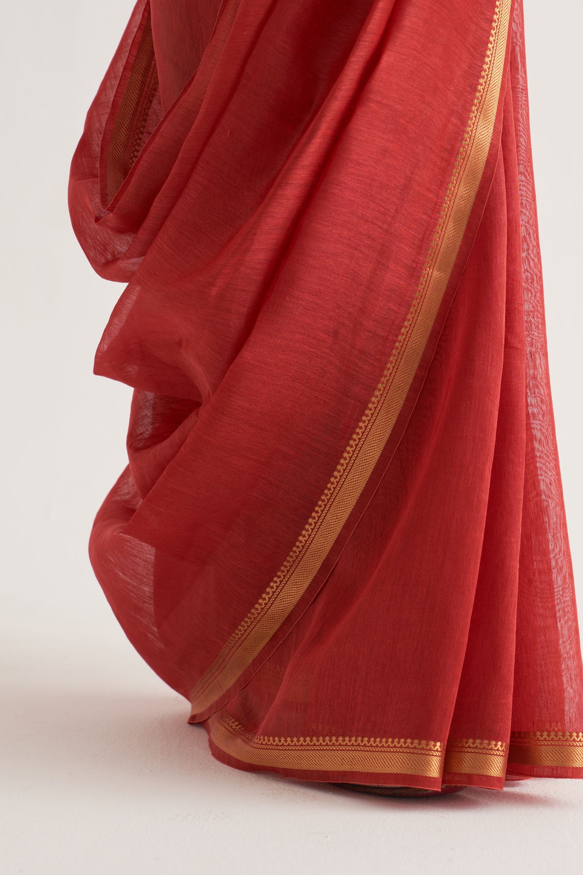 Paro Red Saree