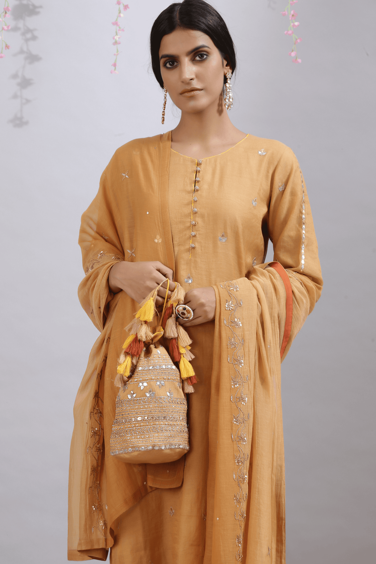 Sona Gottiya Camel Kurta Set