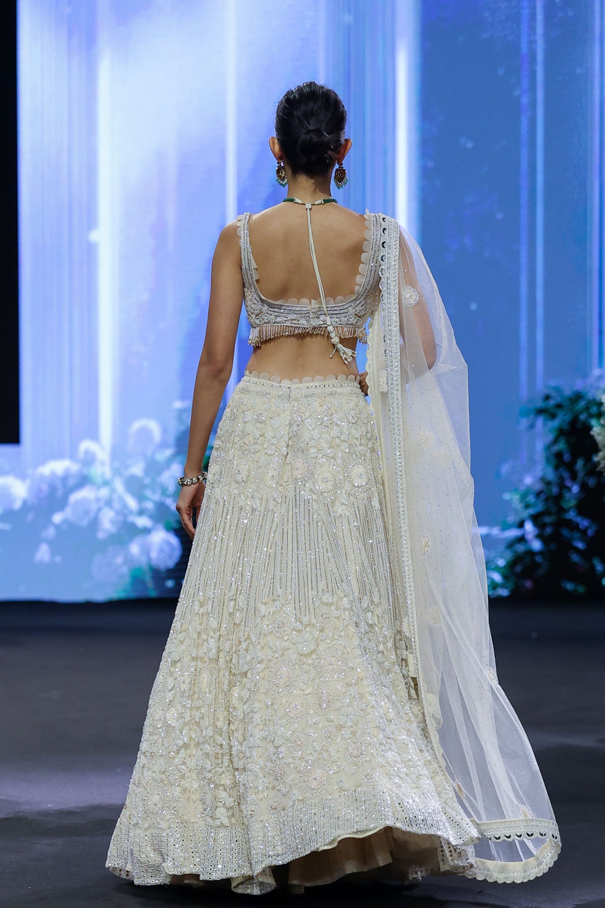 Ivory Lehenga Set