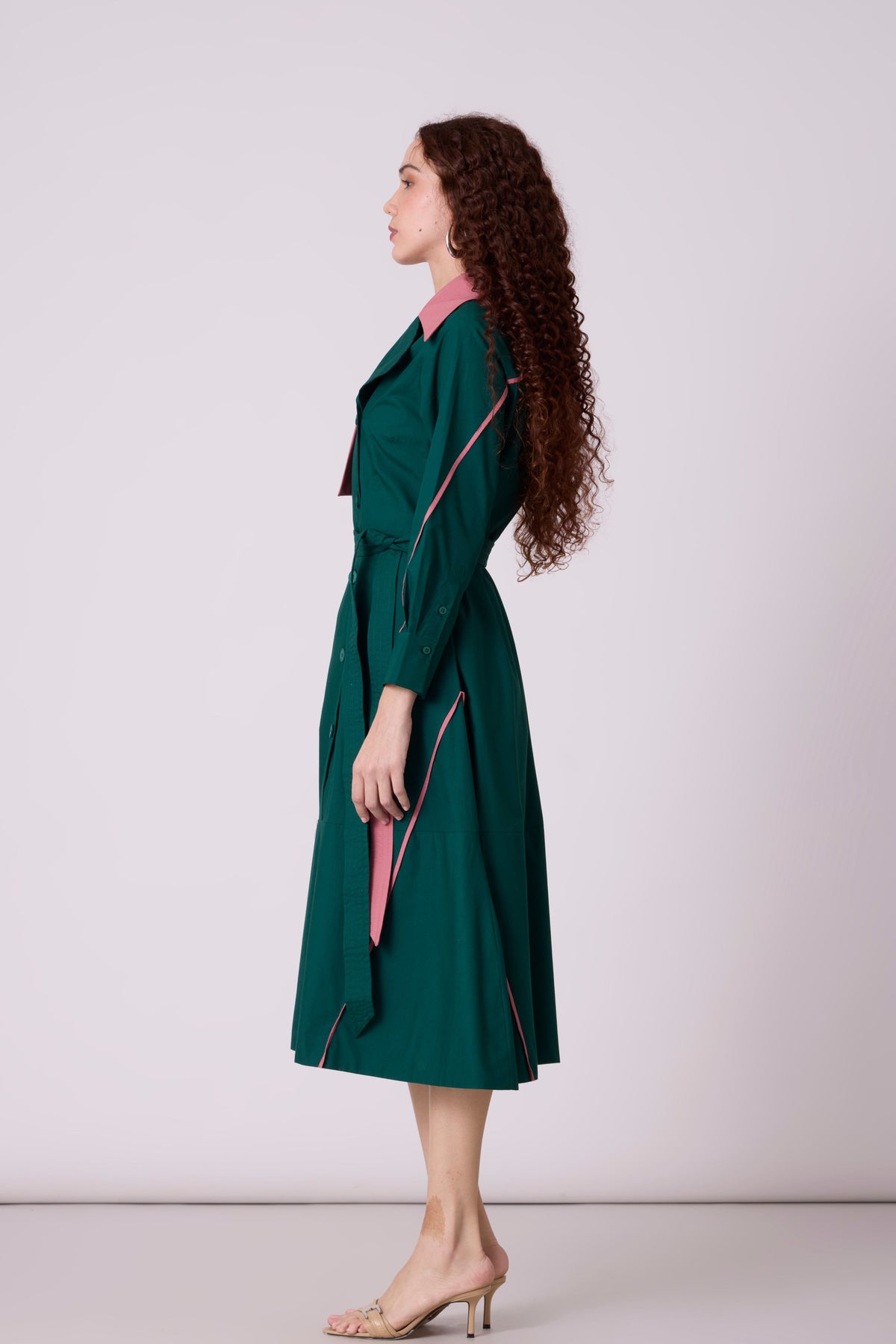 Nexi Forest Green Dress