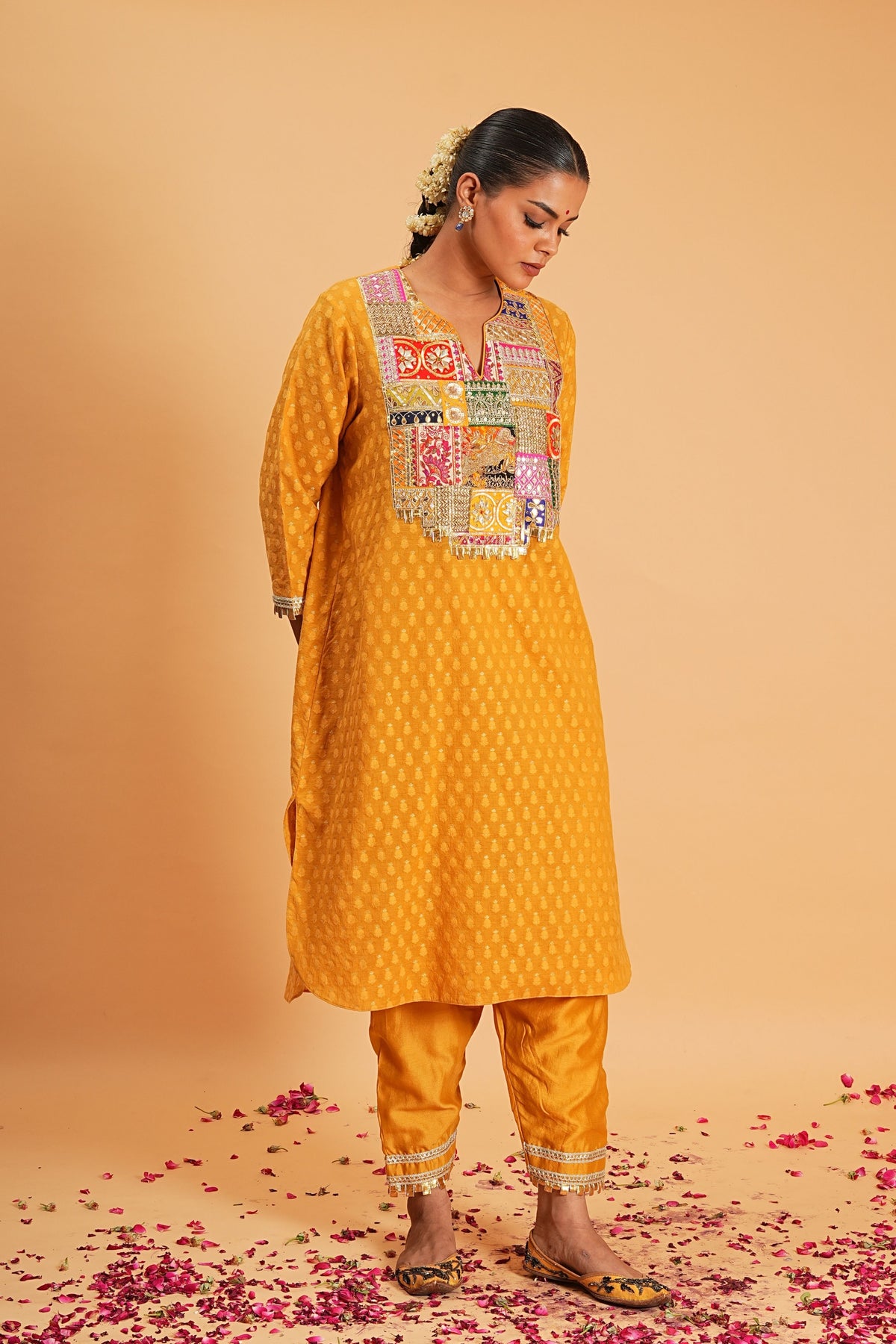 Mustard Goti Tunic