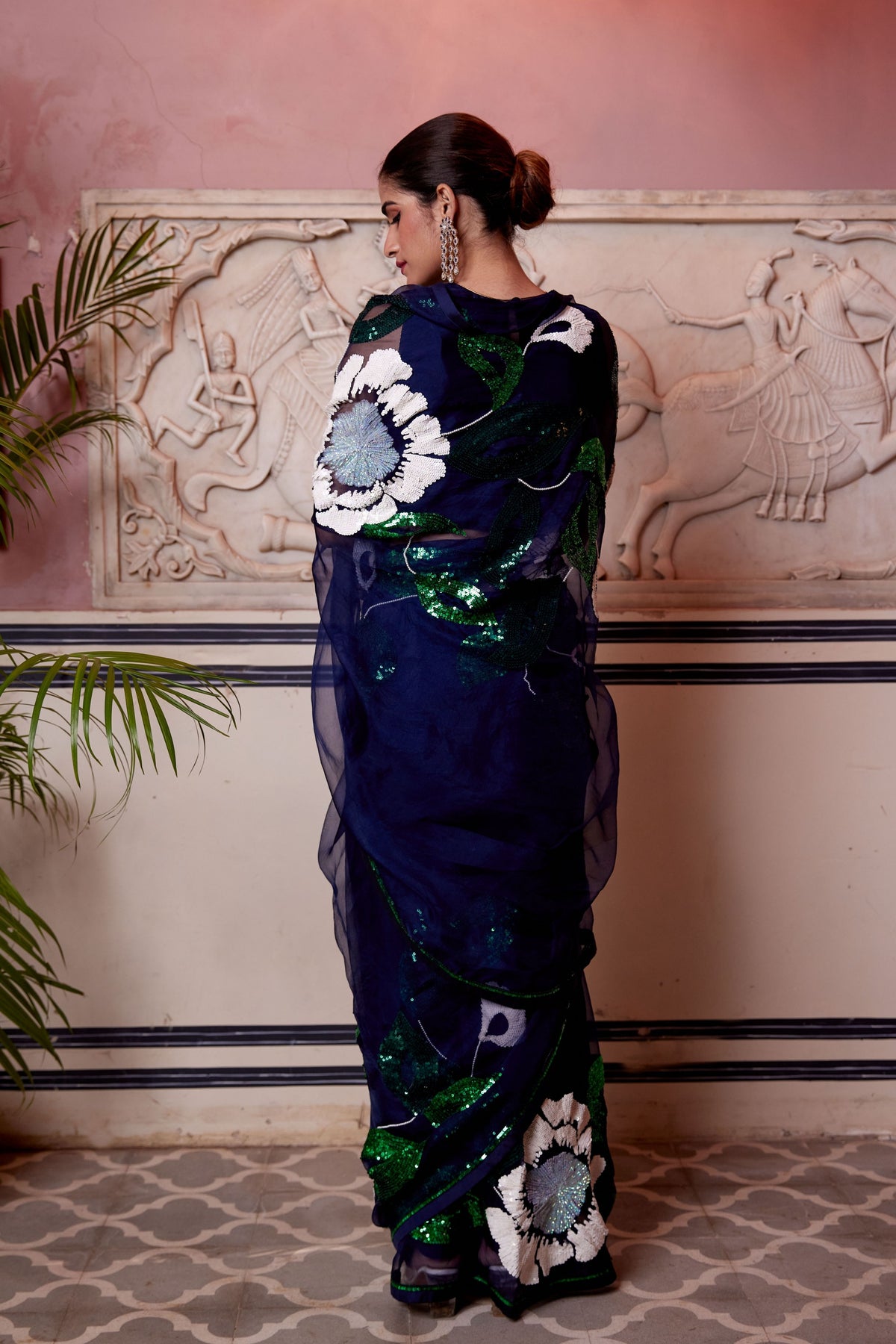 Durrushevar Midnight Blue Saree