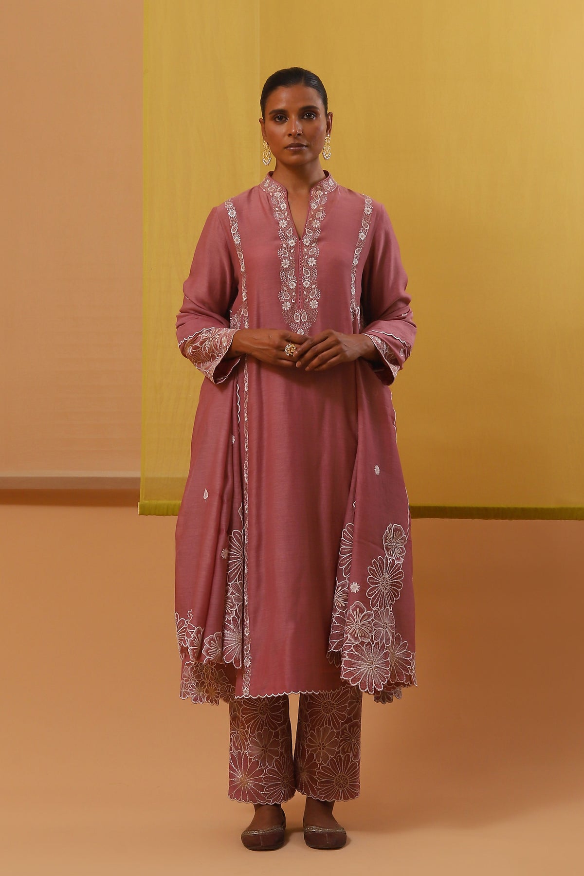 Pink Fasha Long Kurta Set