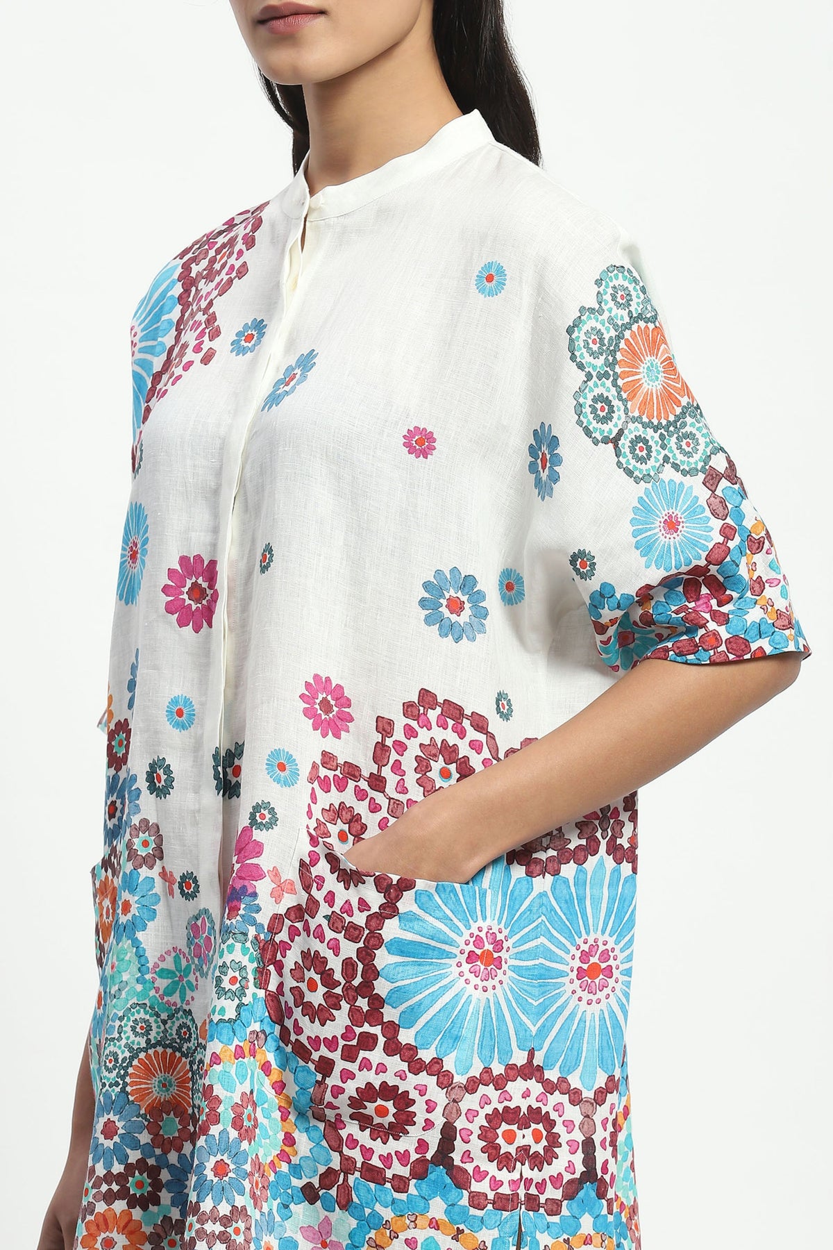 Pinwheels &amp; Peonies Tunic