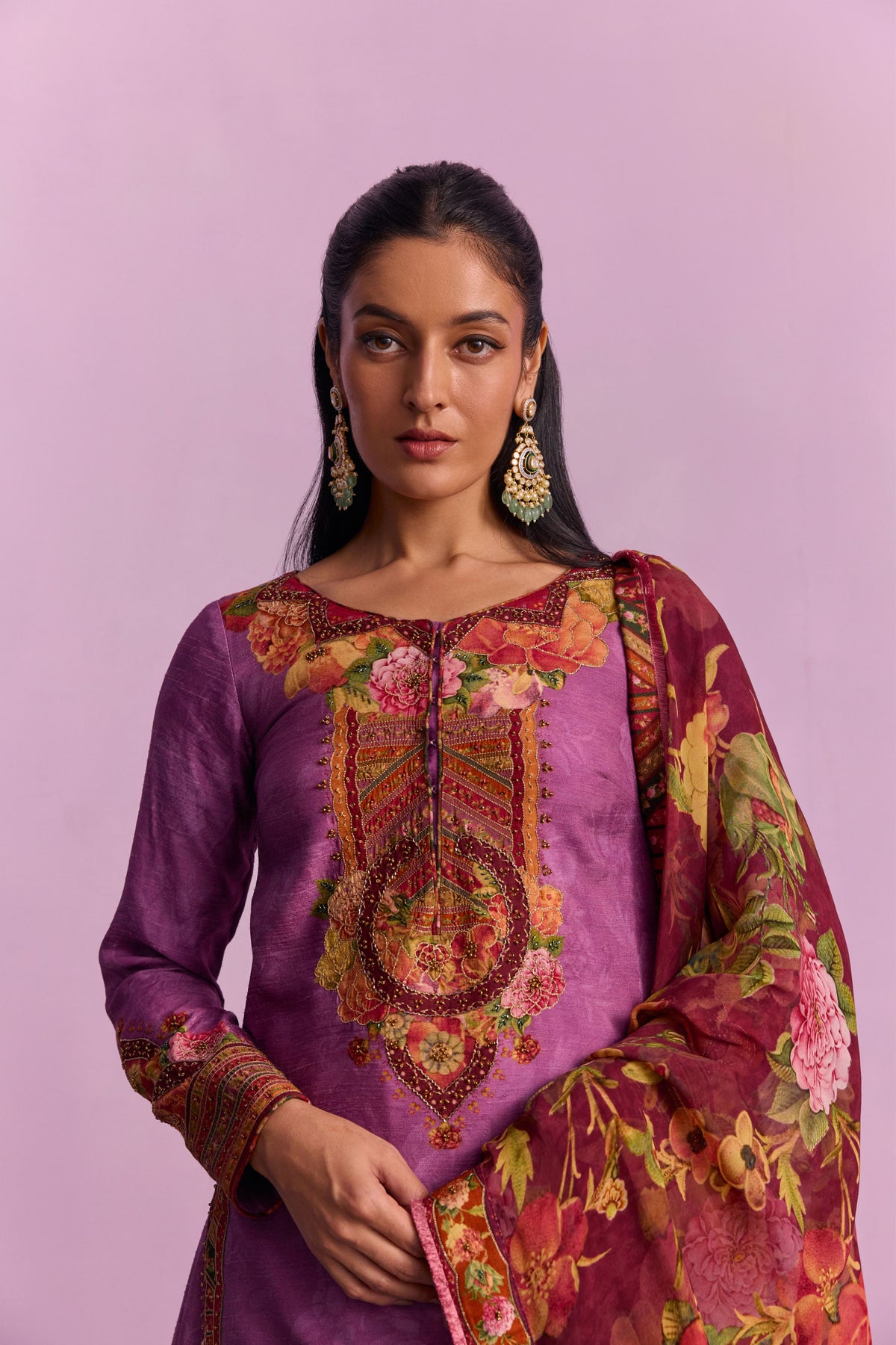 Purple Sehnaaz Lehenga Set