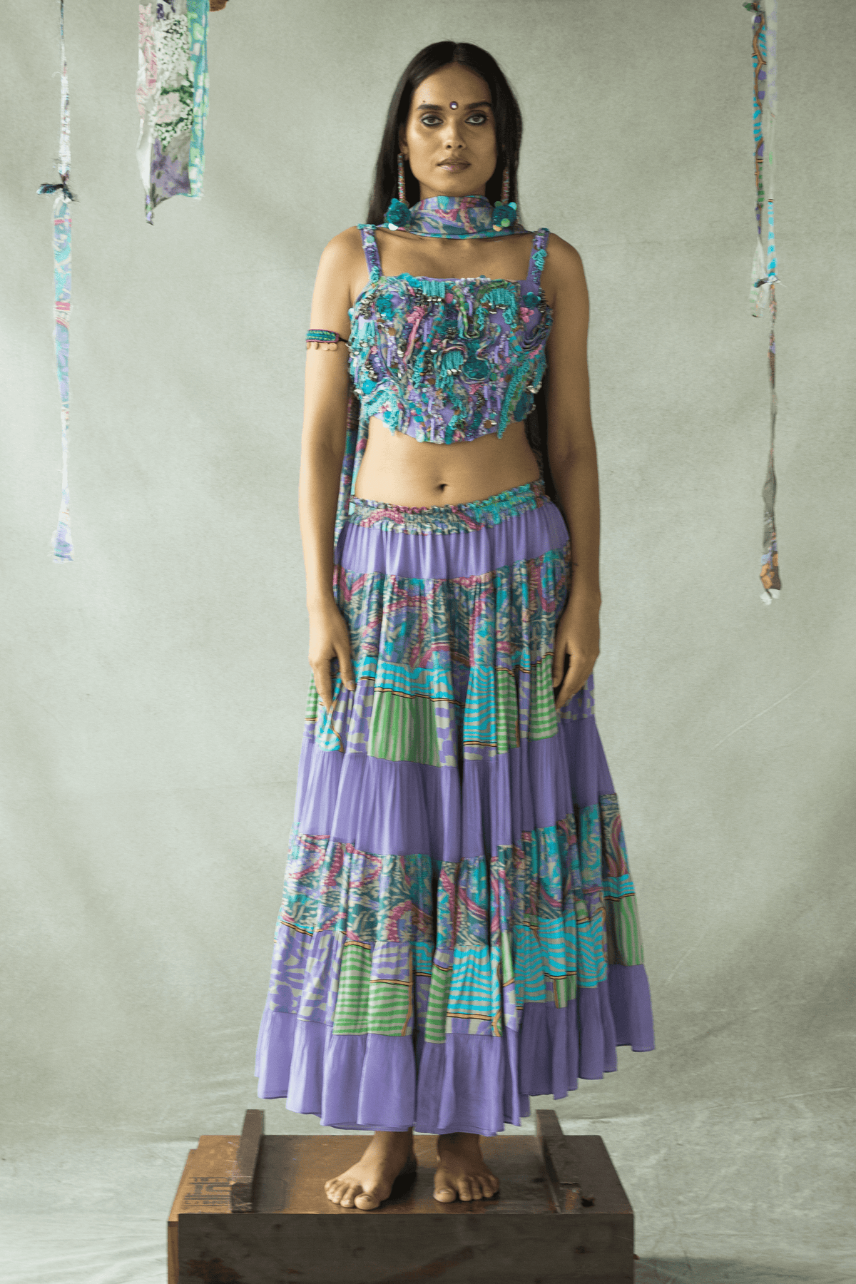 Jhilmil Tiered Skirt