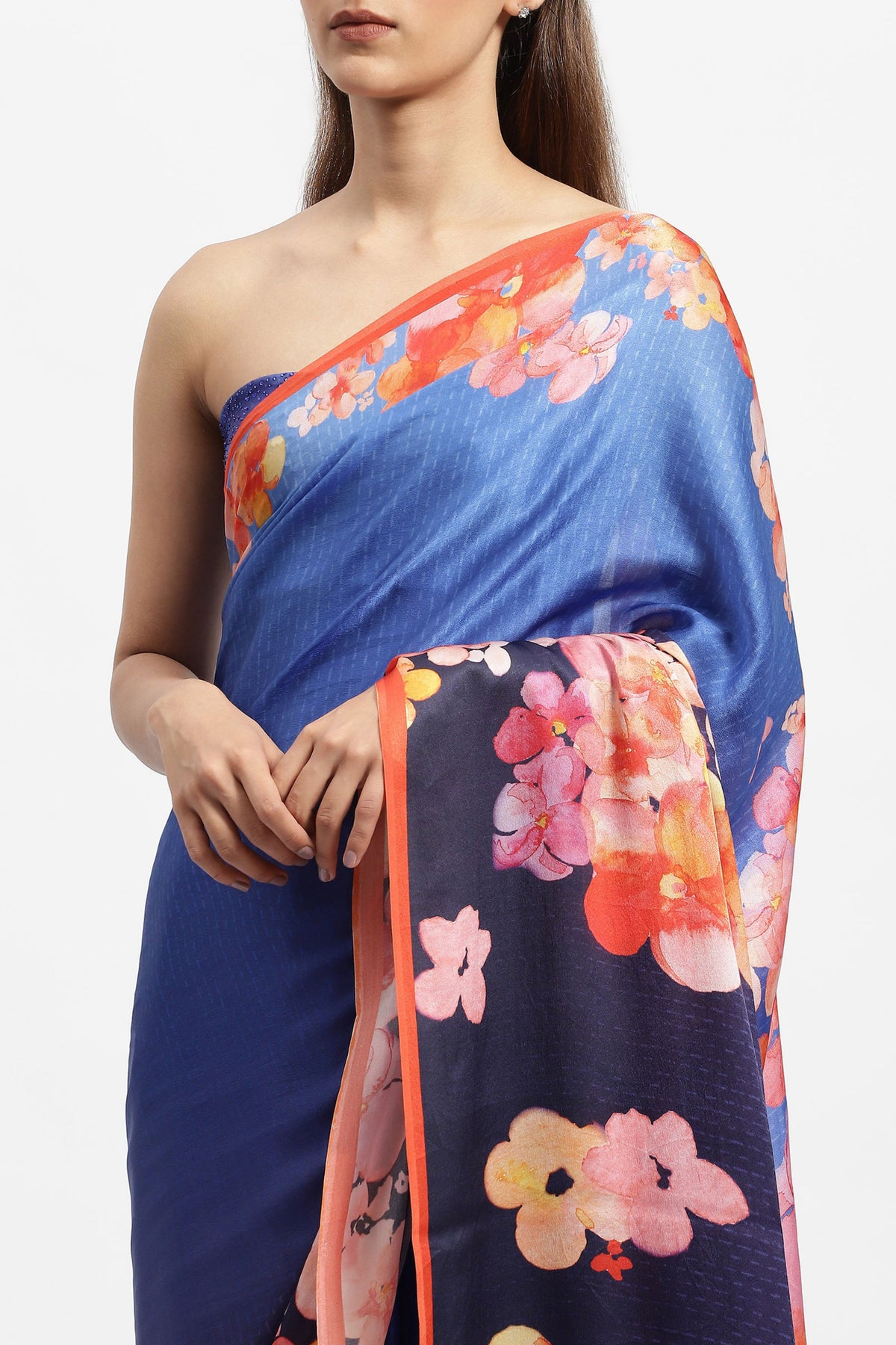 Ocean&#39;s Bounty Printed Saree