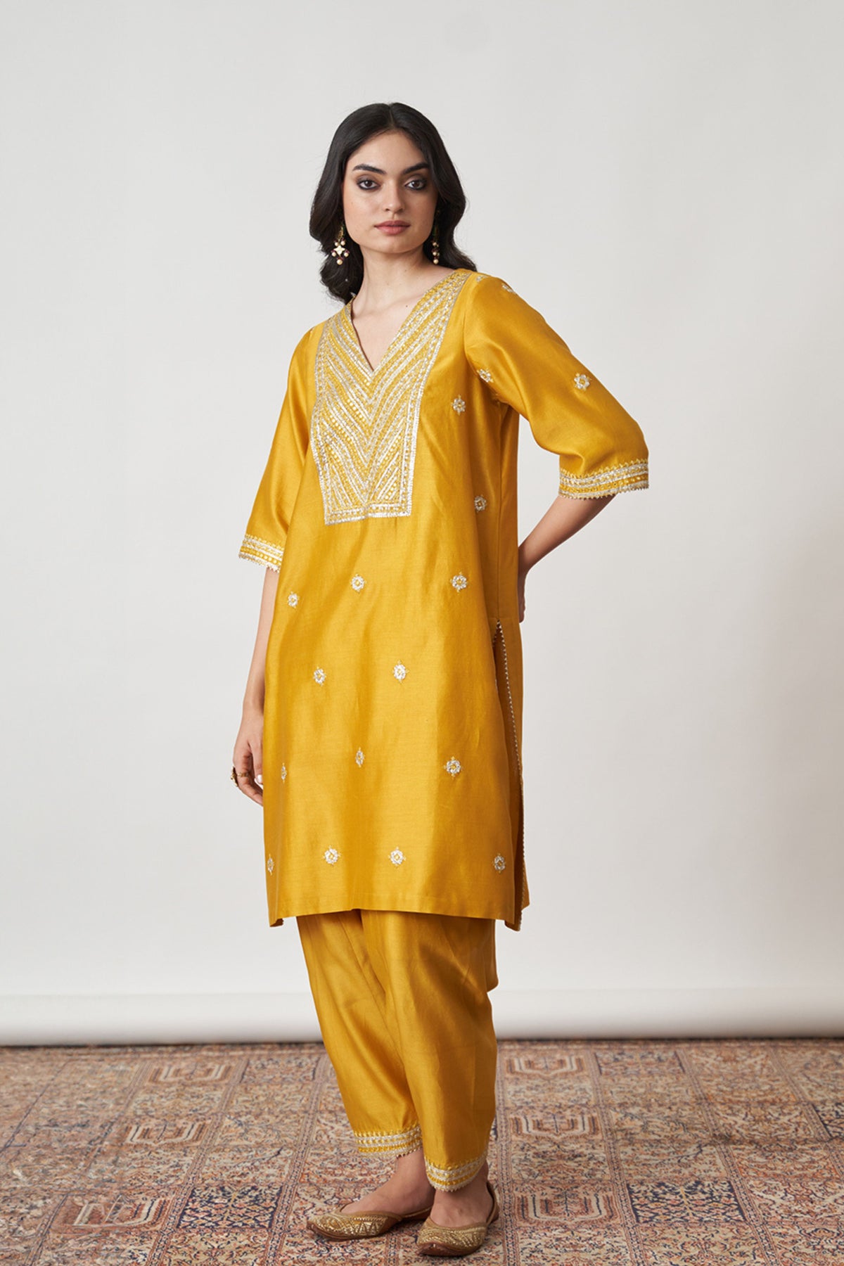 Multicolour Kurta Set