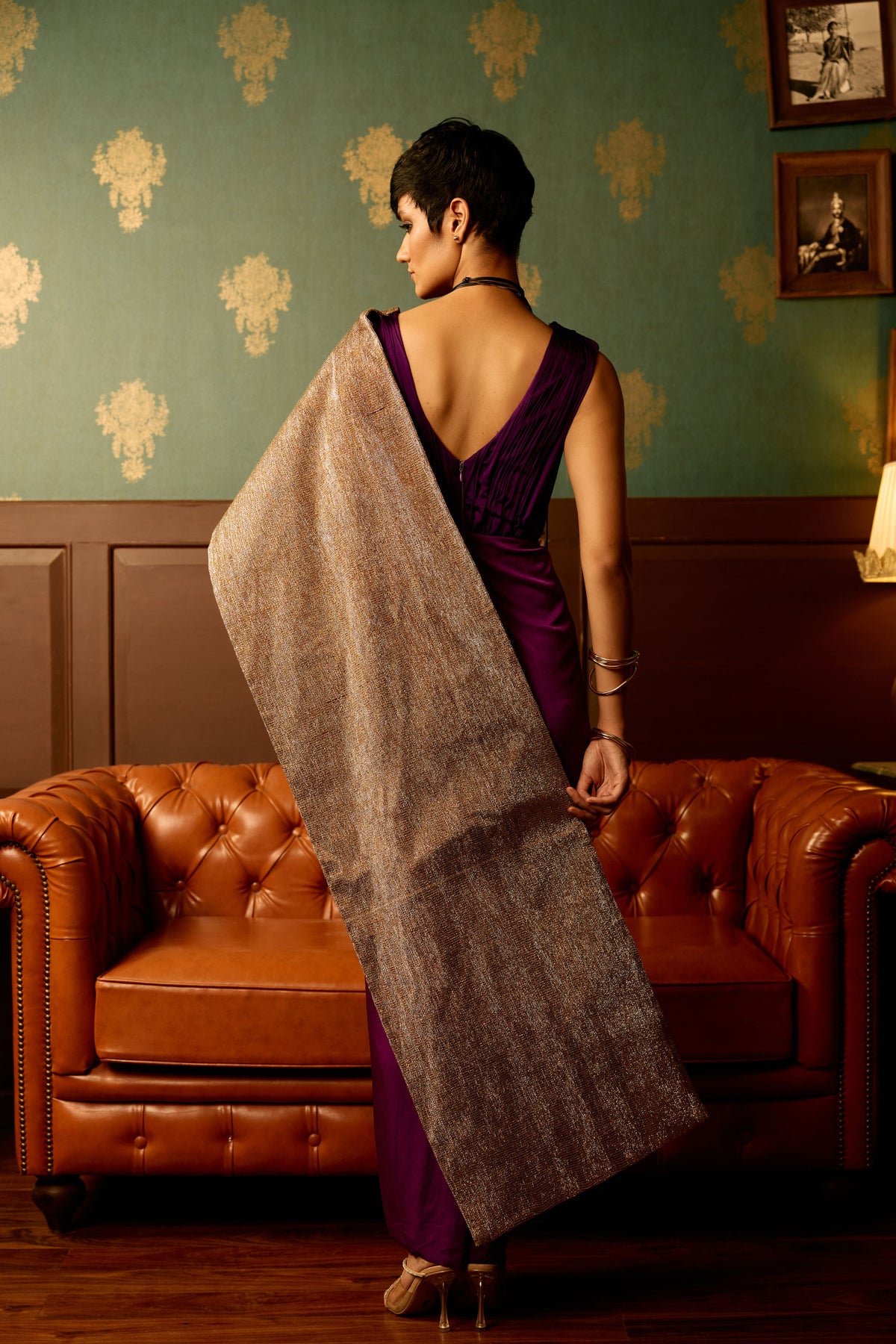 Iris Drape Gown