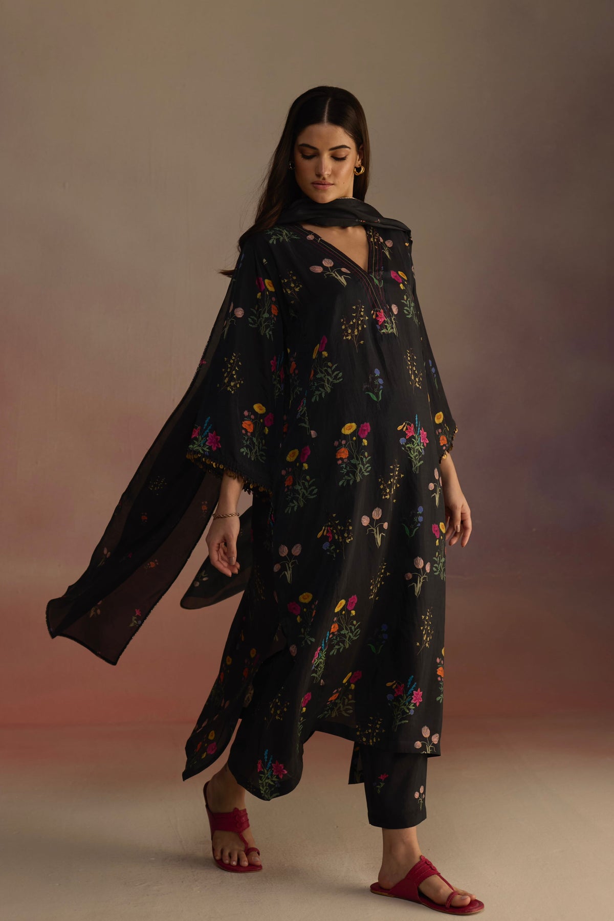 Zaira Long Black Kurta