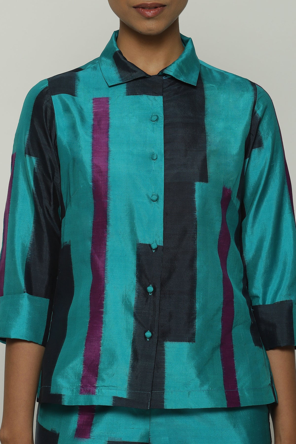 Blue Ikat Shirt