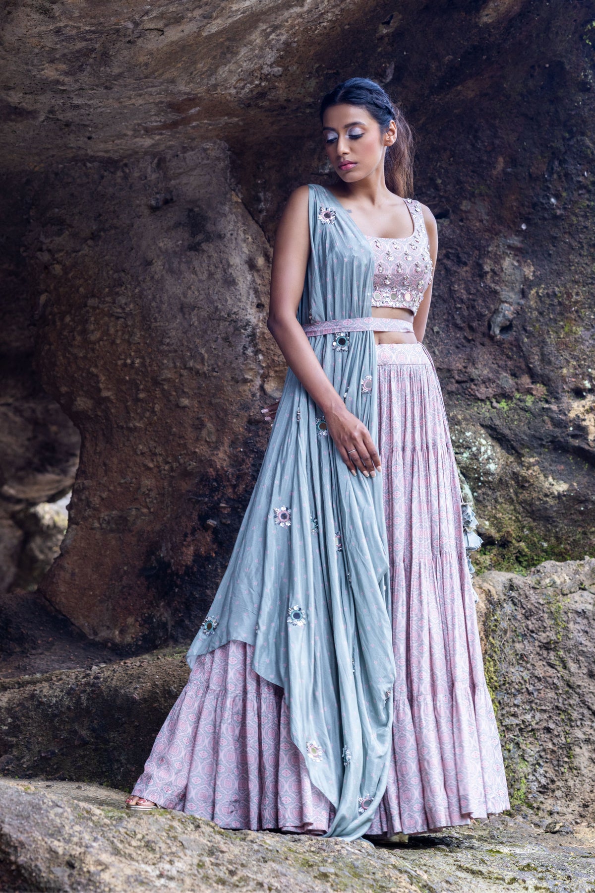 Blush Pink Lehenga Set