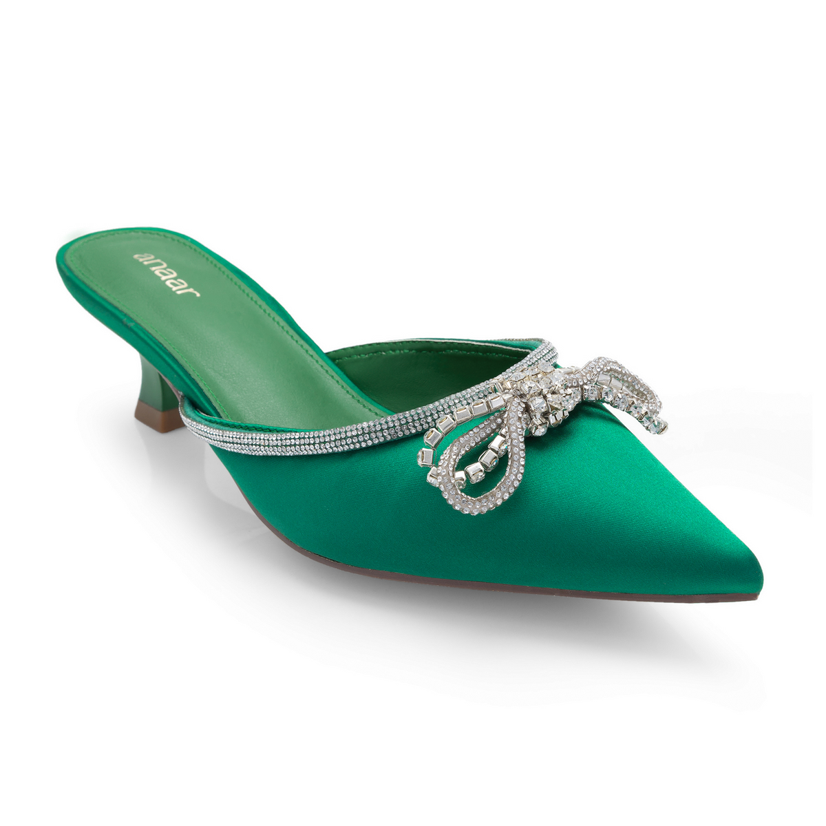 Debutante Dark Green Wedding Heels