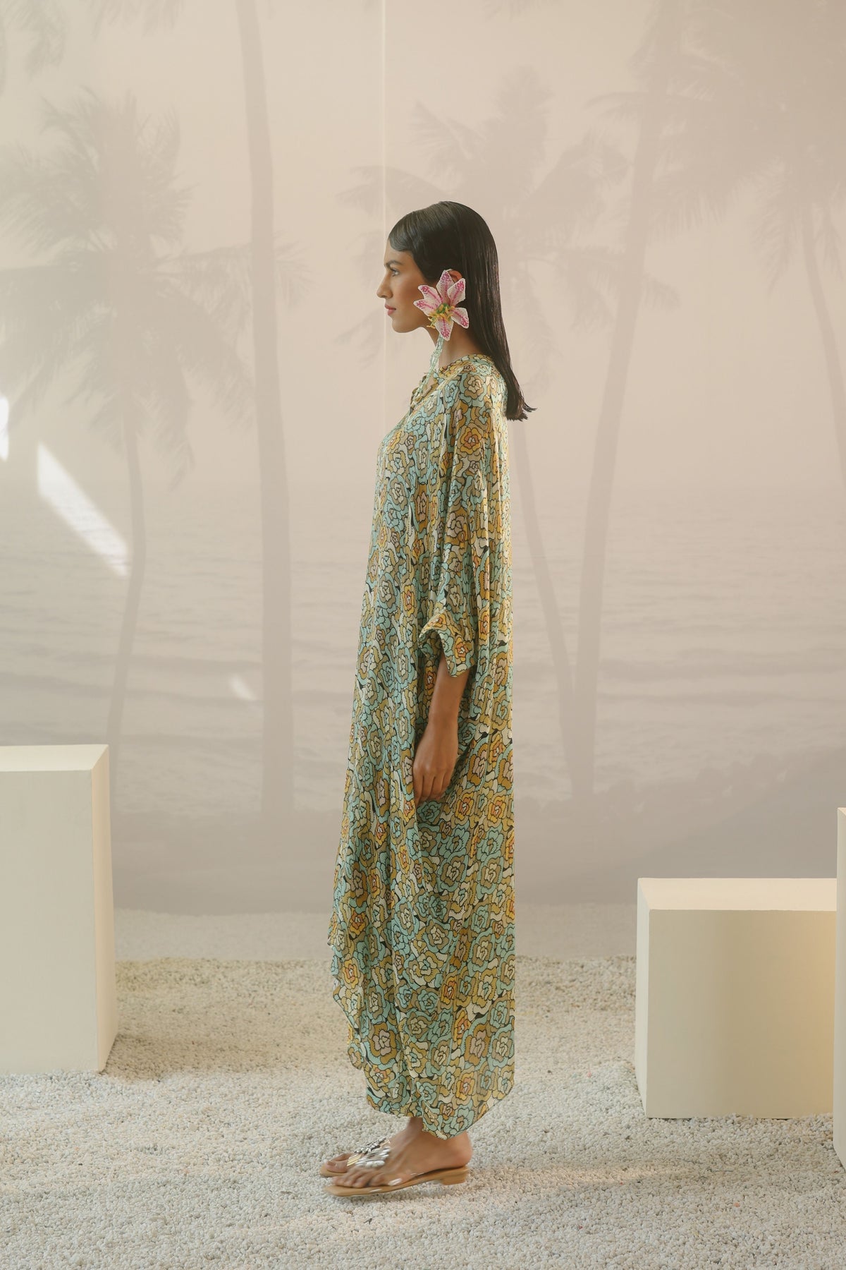 Mist Long Kaftan Set