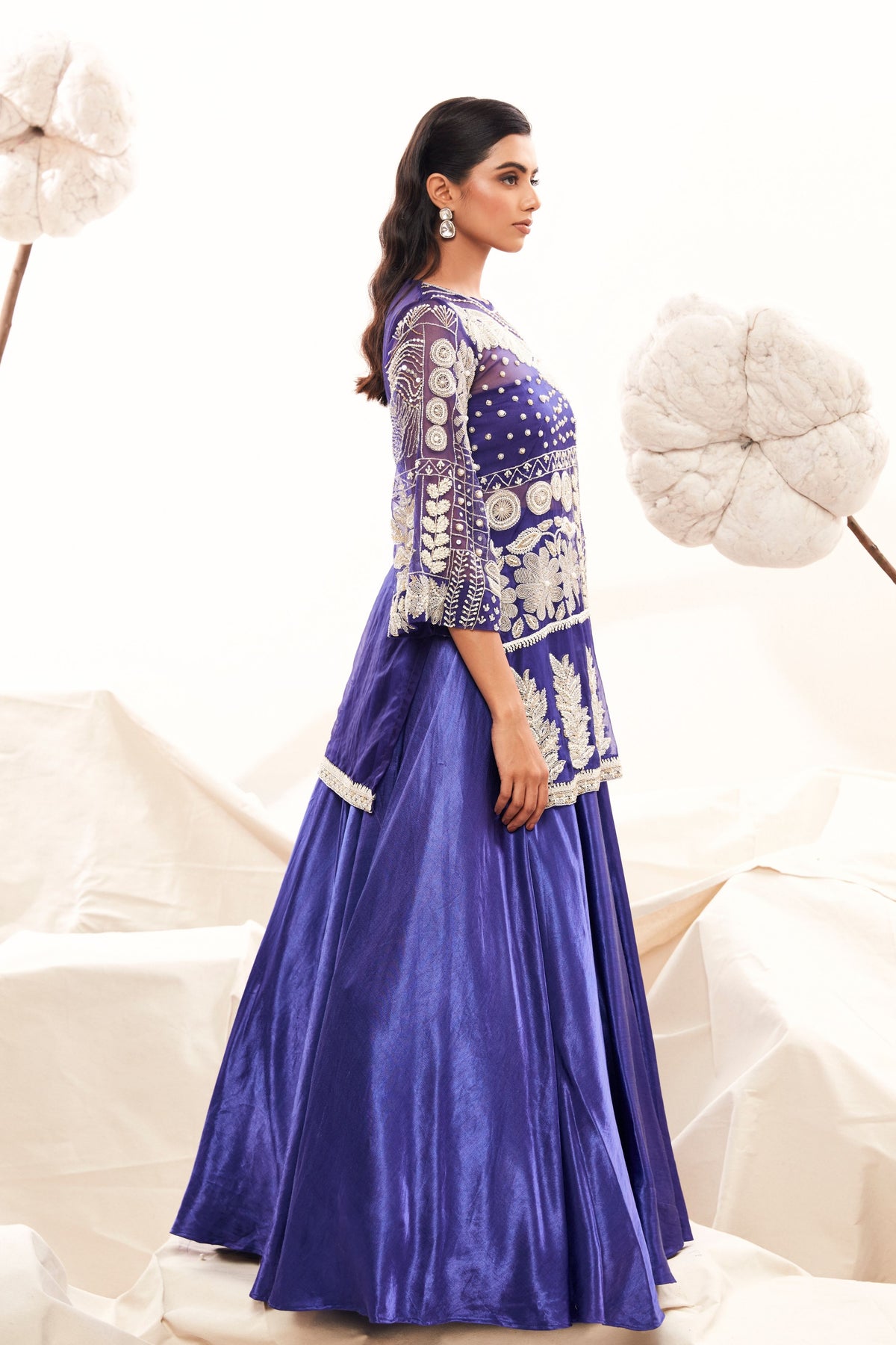 Blue Glamorous Lehenga Set