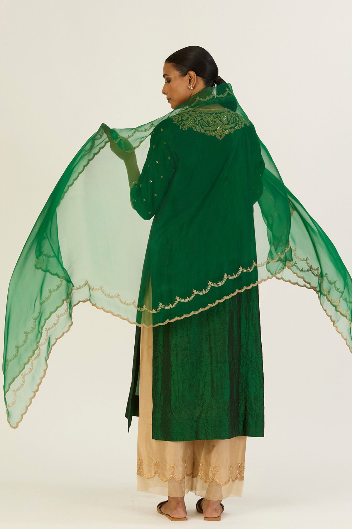 Kaveri Green Dupatta