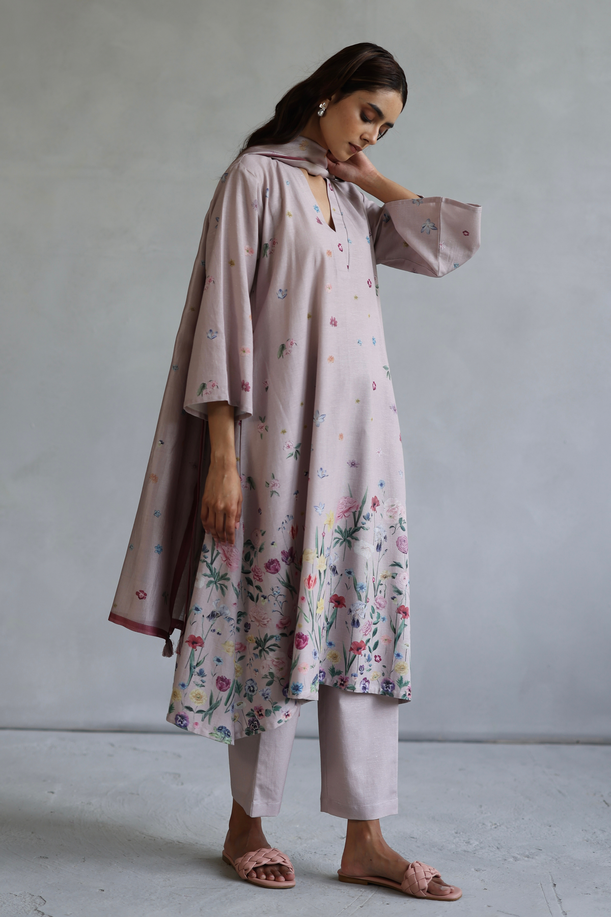 Pink Rosaline Tunic Set