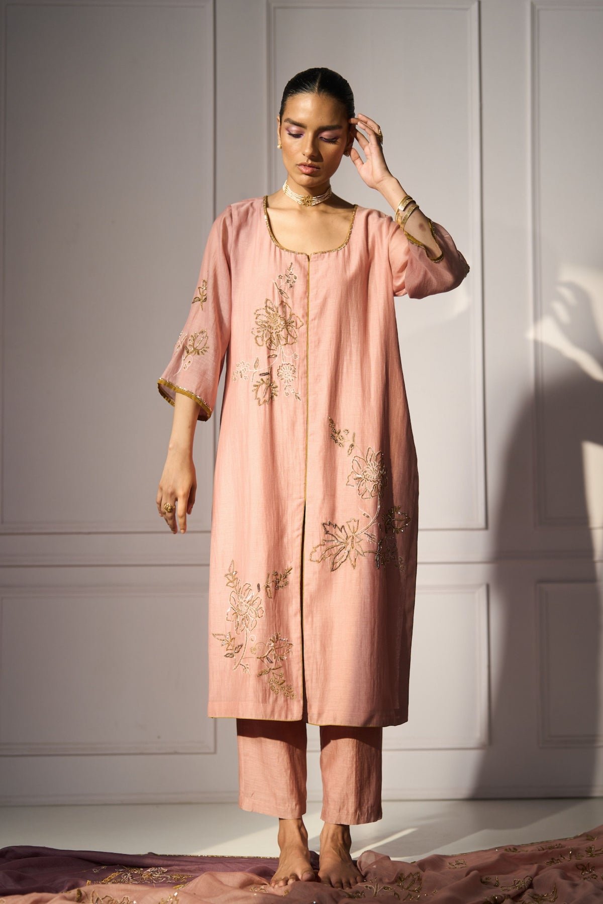 Pink Balori Kurta