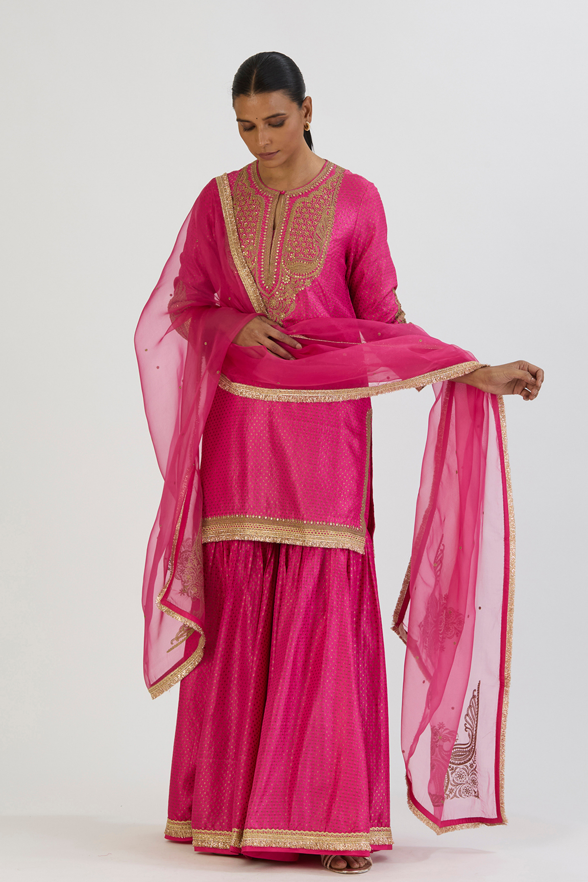 Fuschia Aza Dupatta