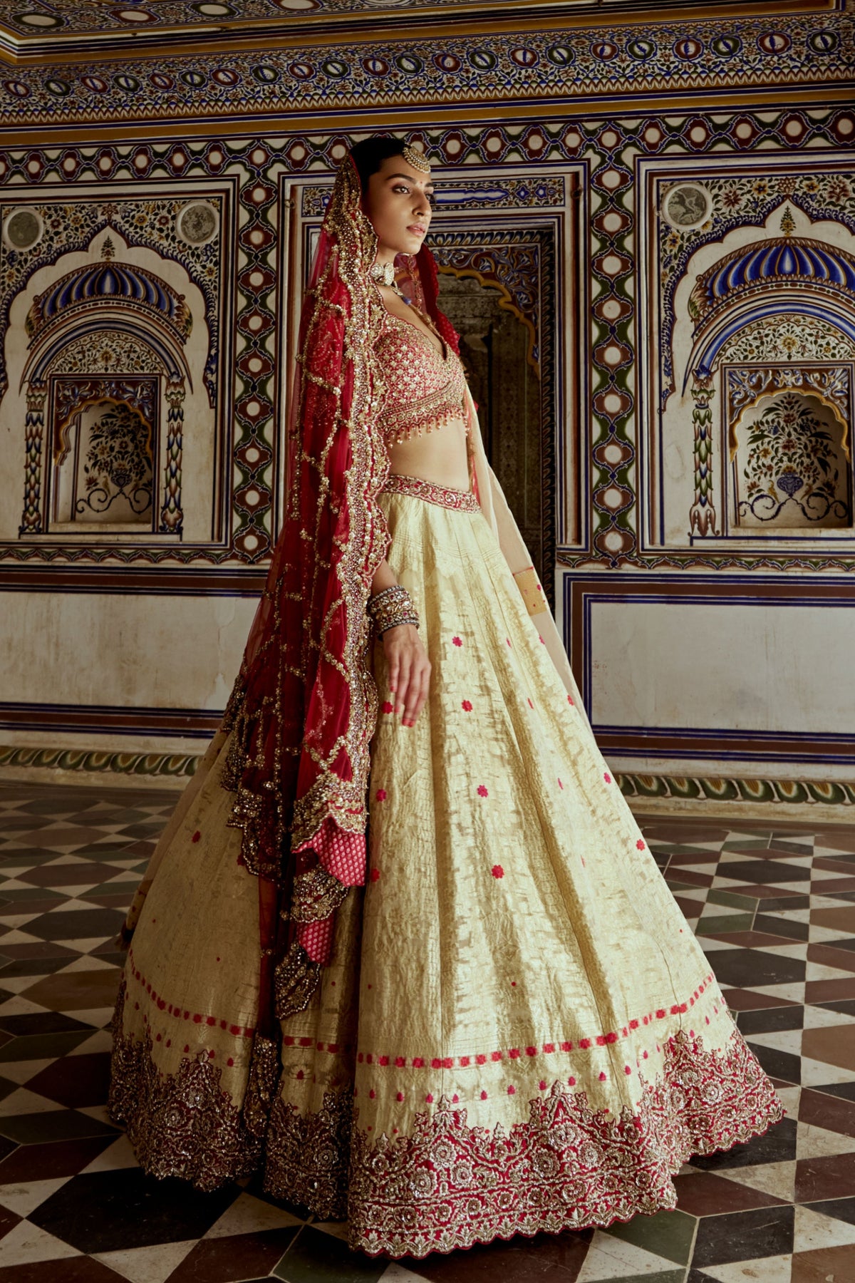 Golden Lehenga Choli Set