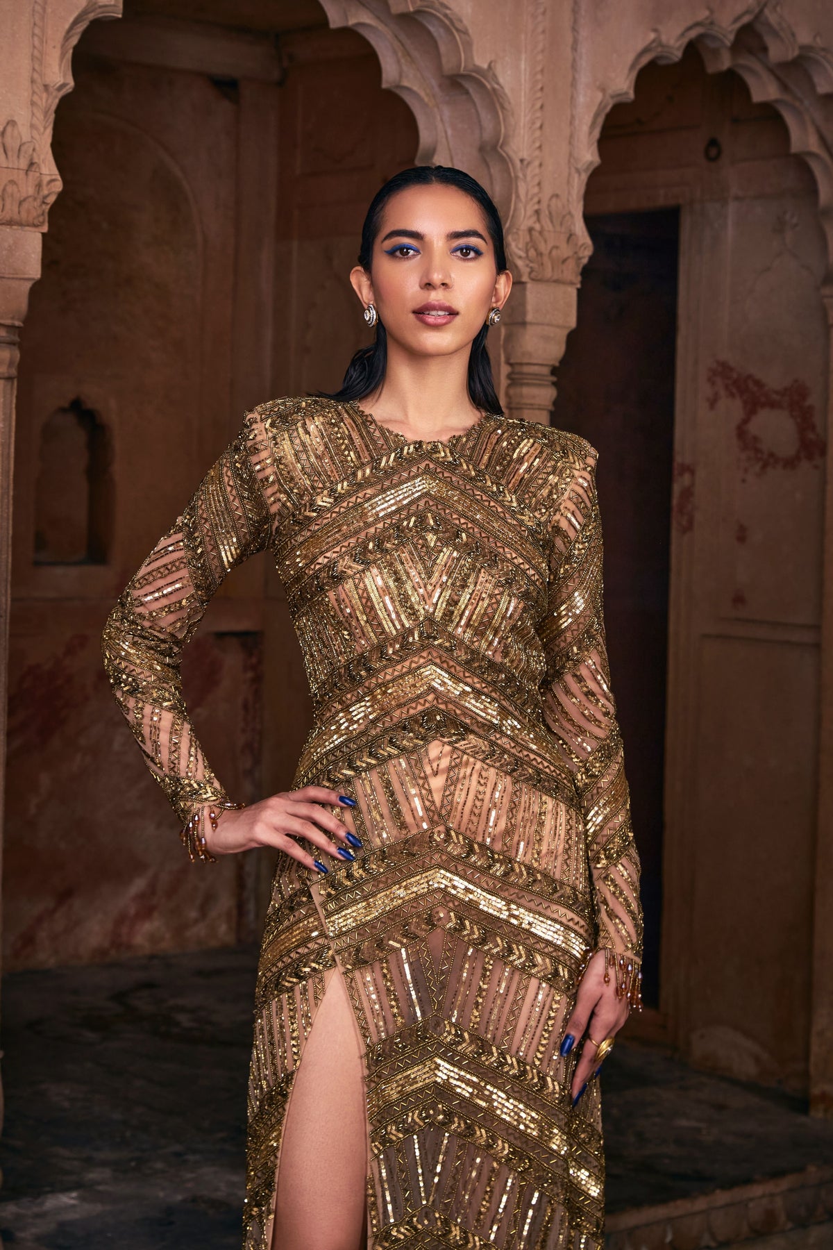 Matellic Gold  Gown