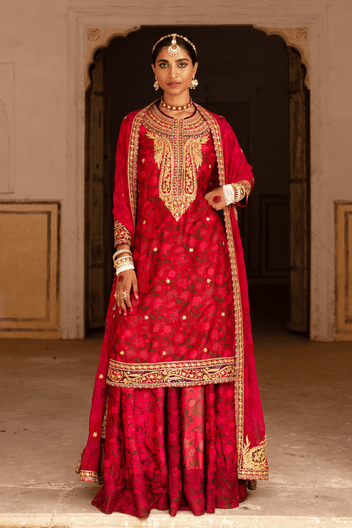 Signature Raw Silk Bridal Sharara