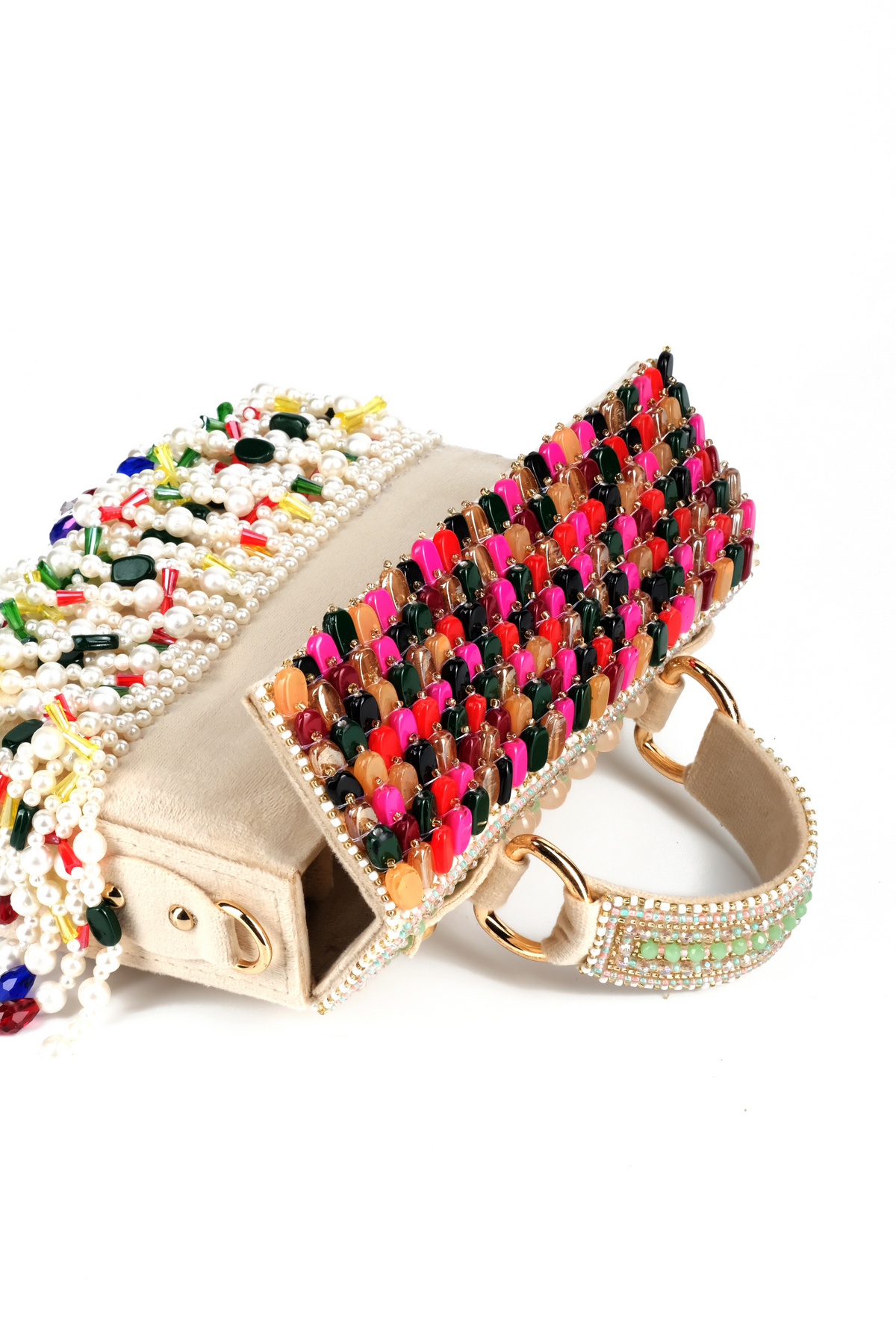 Amilia Multicolour Embellished Box Bag