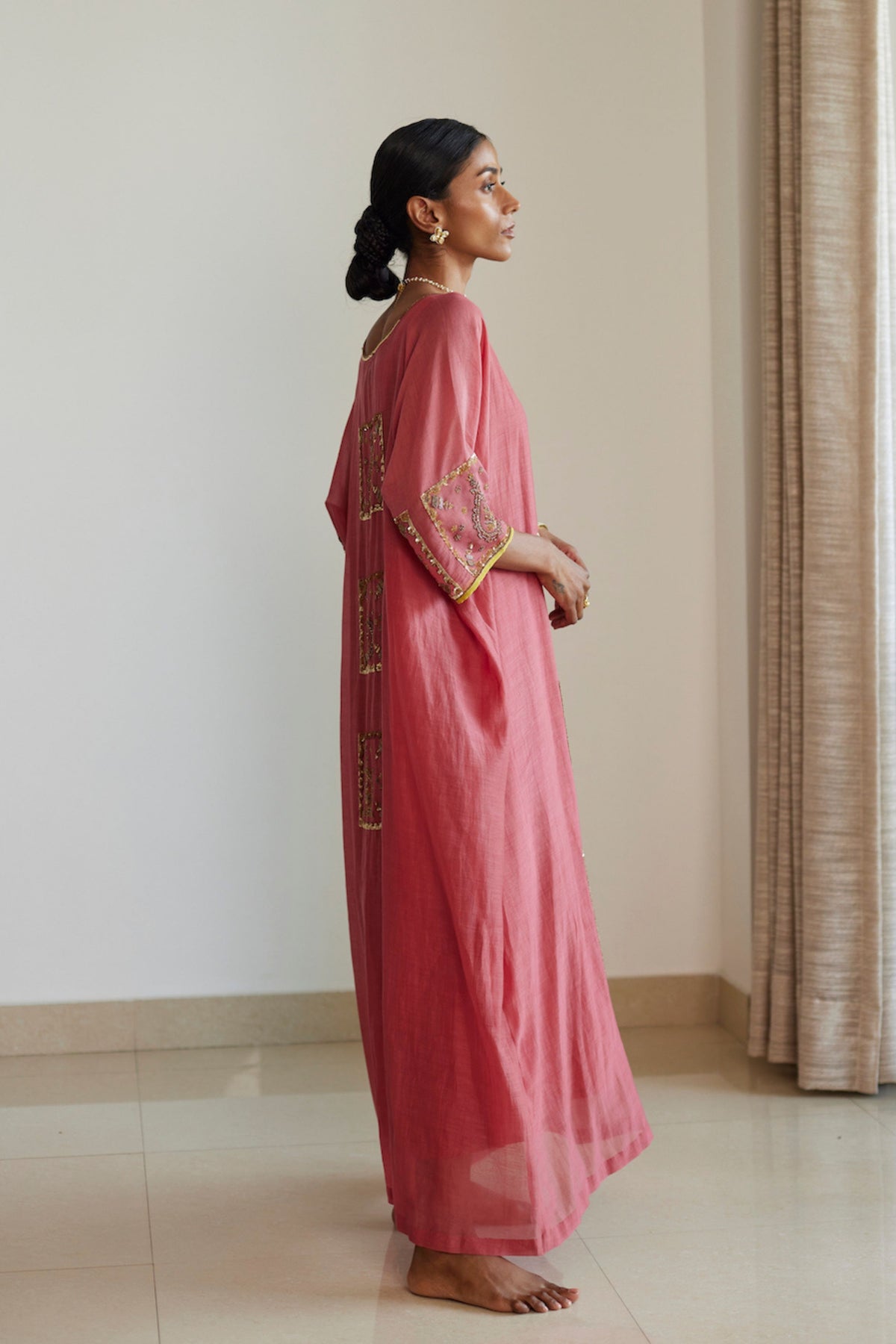 Pink Akaari Kaftan