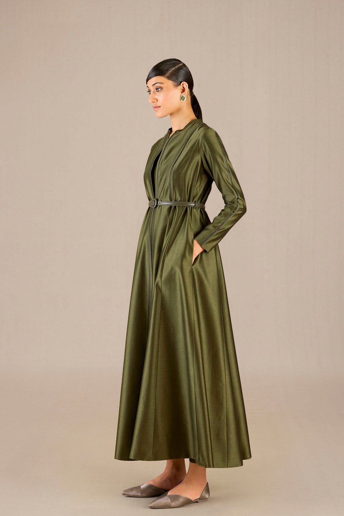 Rumeha Olive Abaya Set