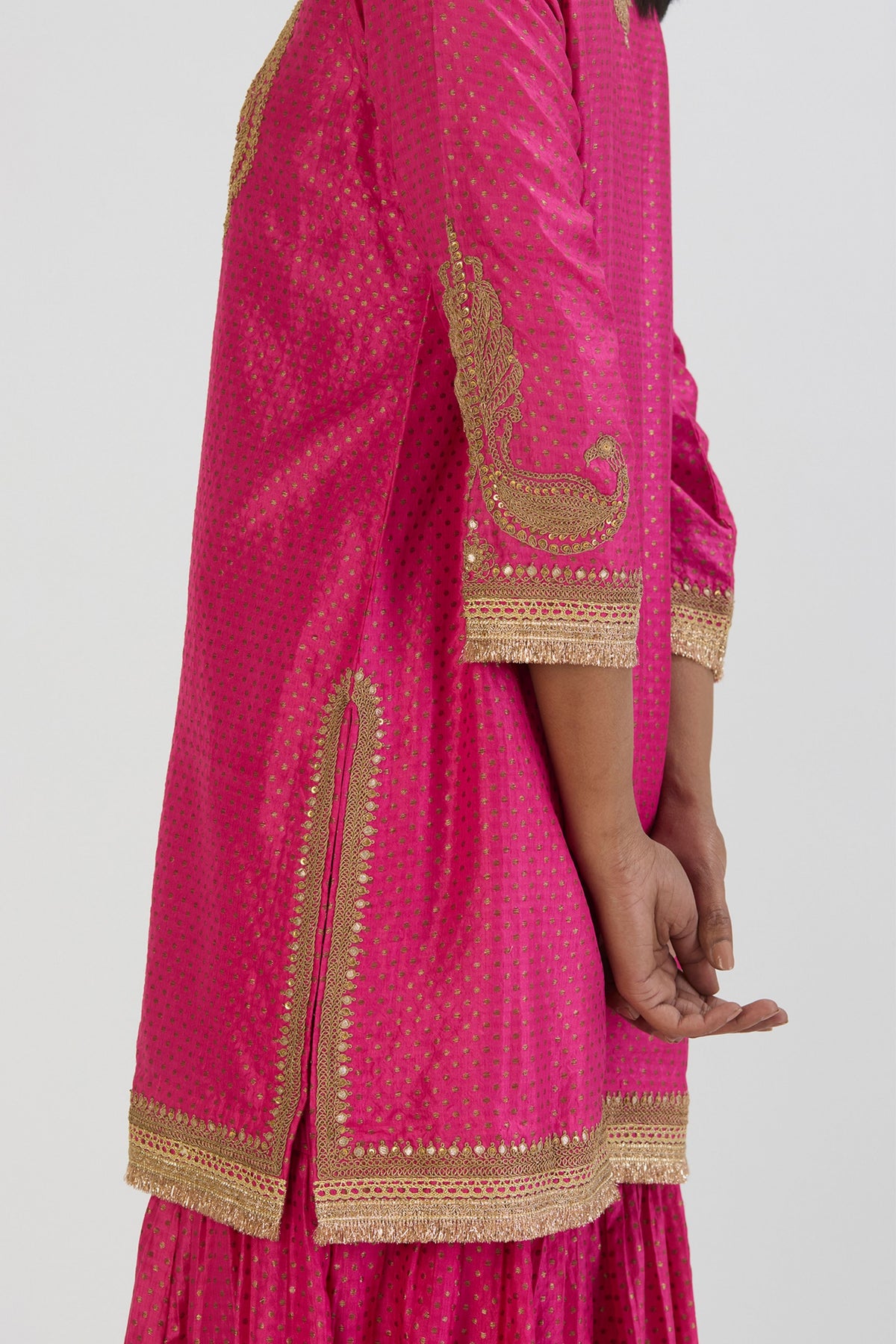 Fuschia Aza Kurta and Sharara