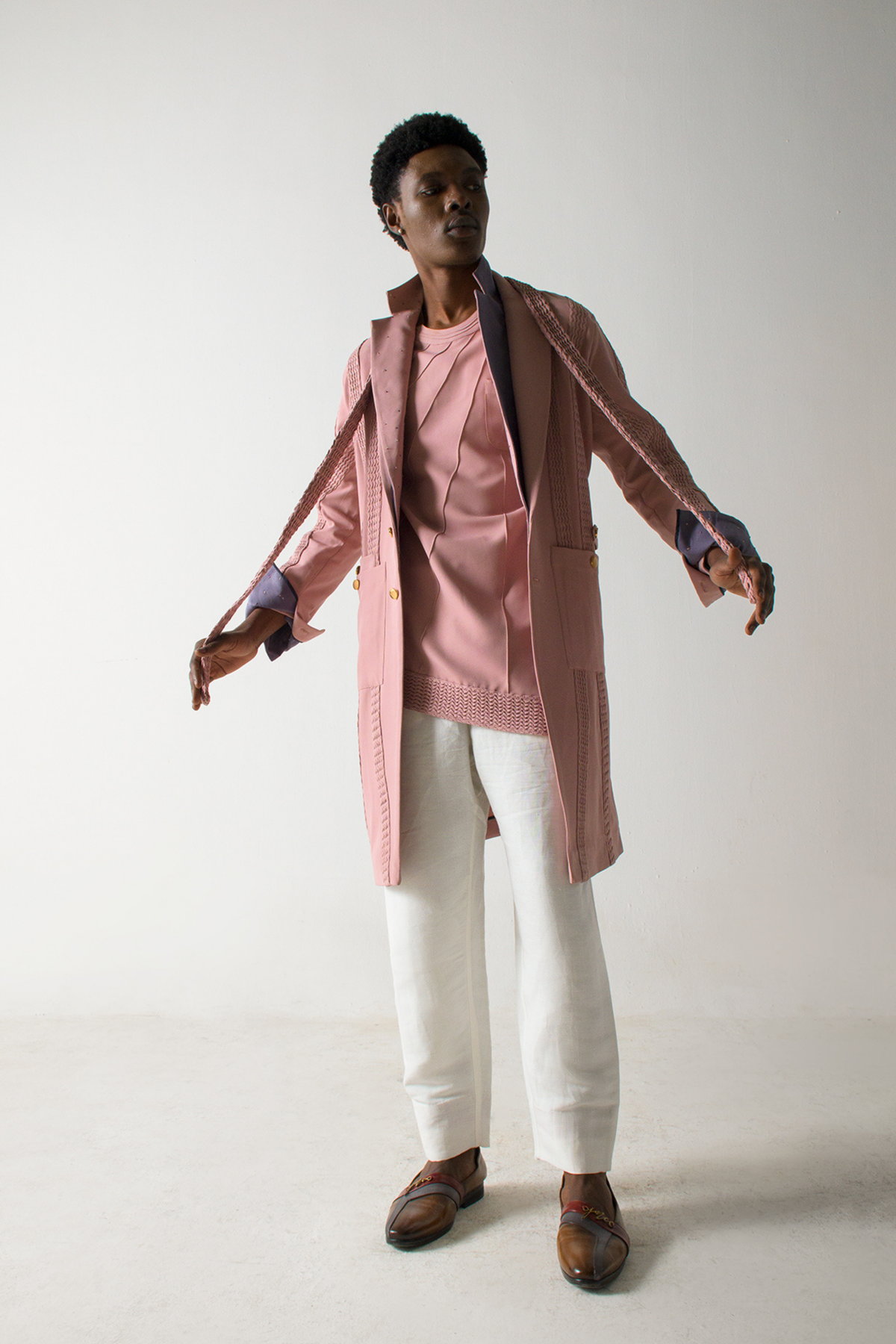 Pink Overcoat Set