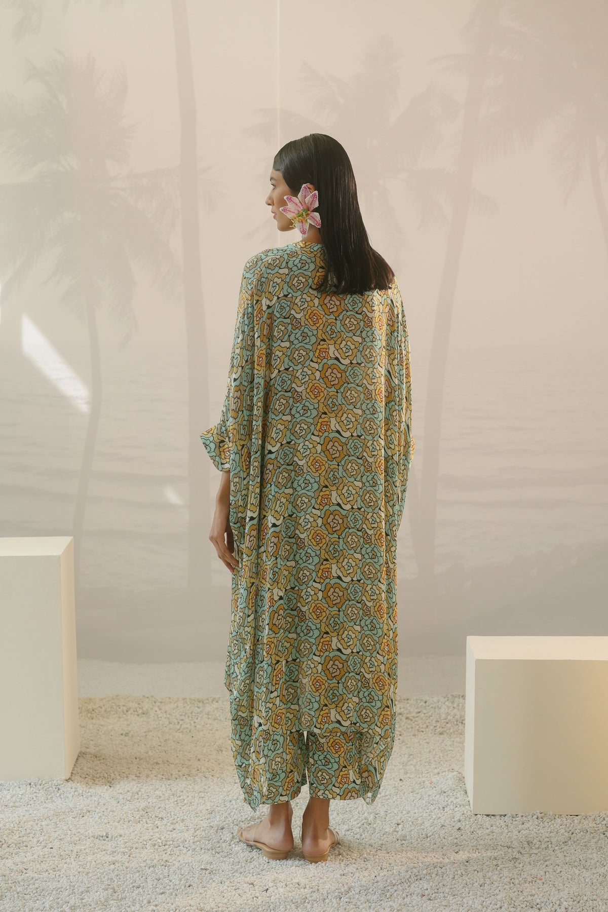 Mist Long Kaftan Set